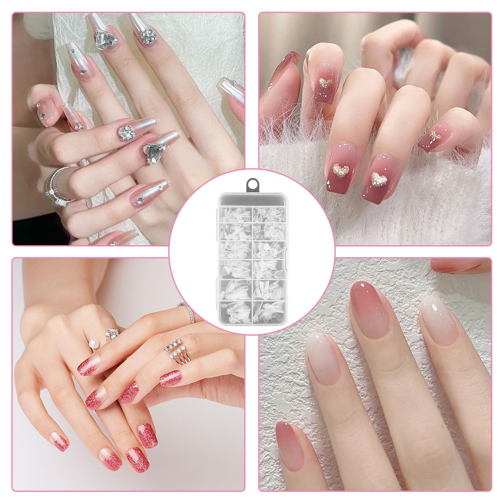 240 punte corte per unghie in gel a mandorla, punte in gel, punte in gel, punte corte a mezza copertura, piccole punte quadrate, extra corte per principianti professionisti, extension per unghie