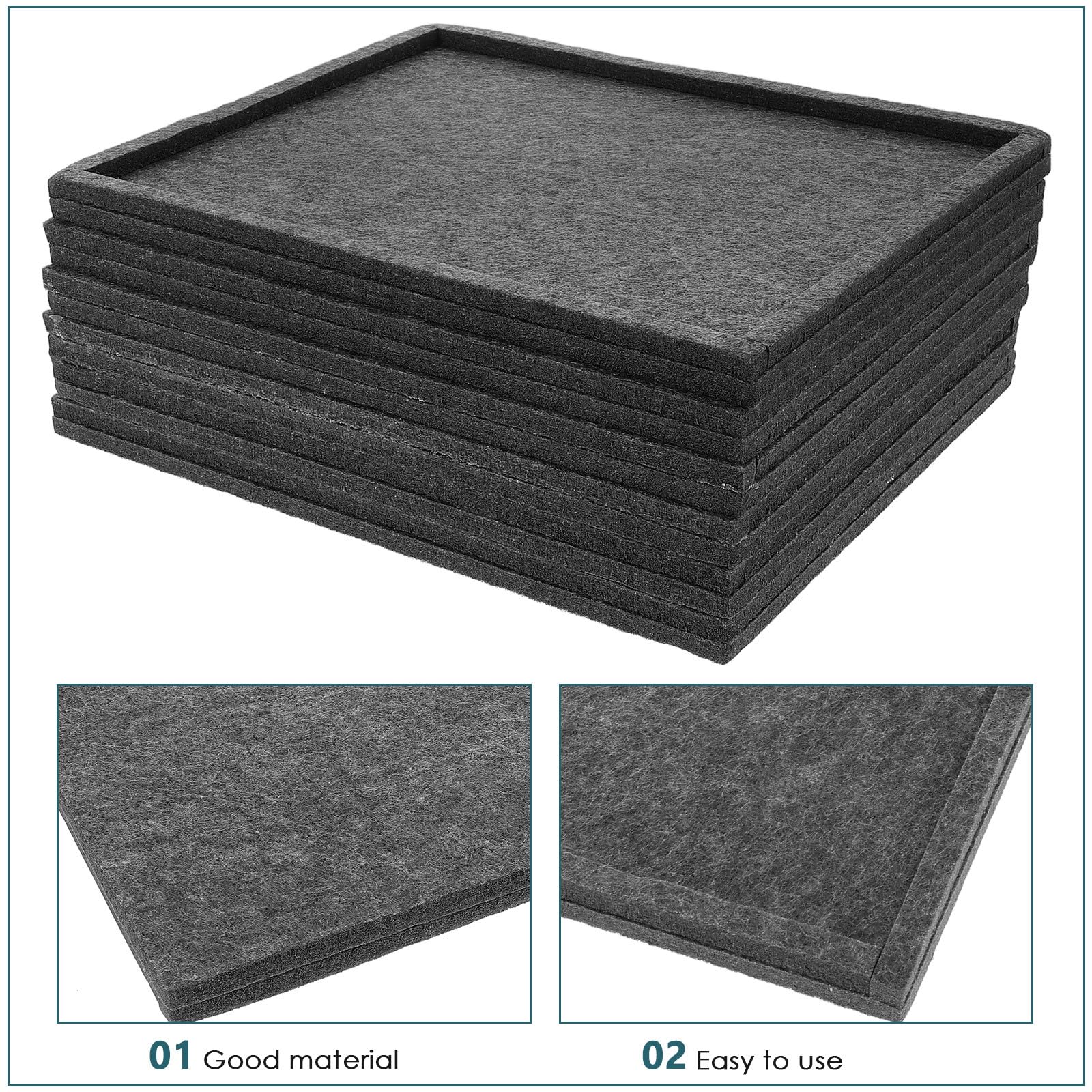 BESPORTBLE Plateau de Rangement pour Puzzle Empilable en Feutre Réutilisable Facile à Trier pour Organiser 1000 Pièces de Puzzle et Loisirs Créatifs