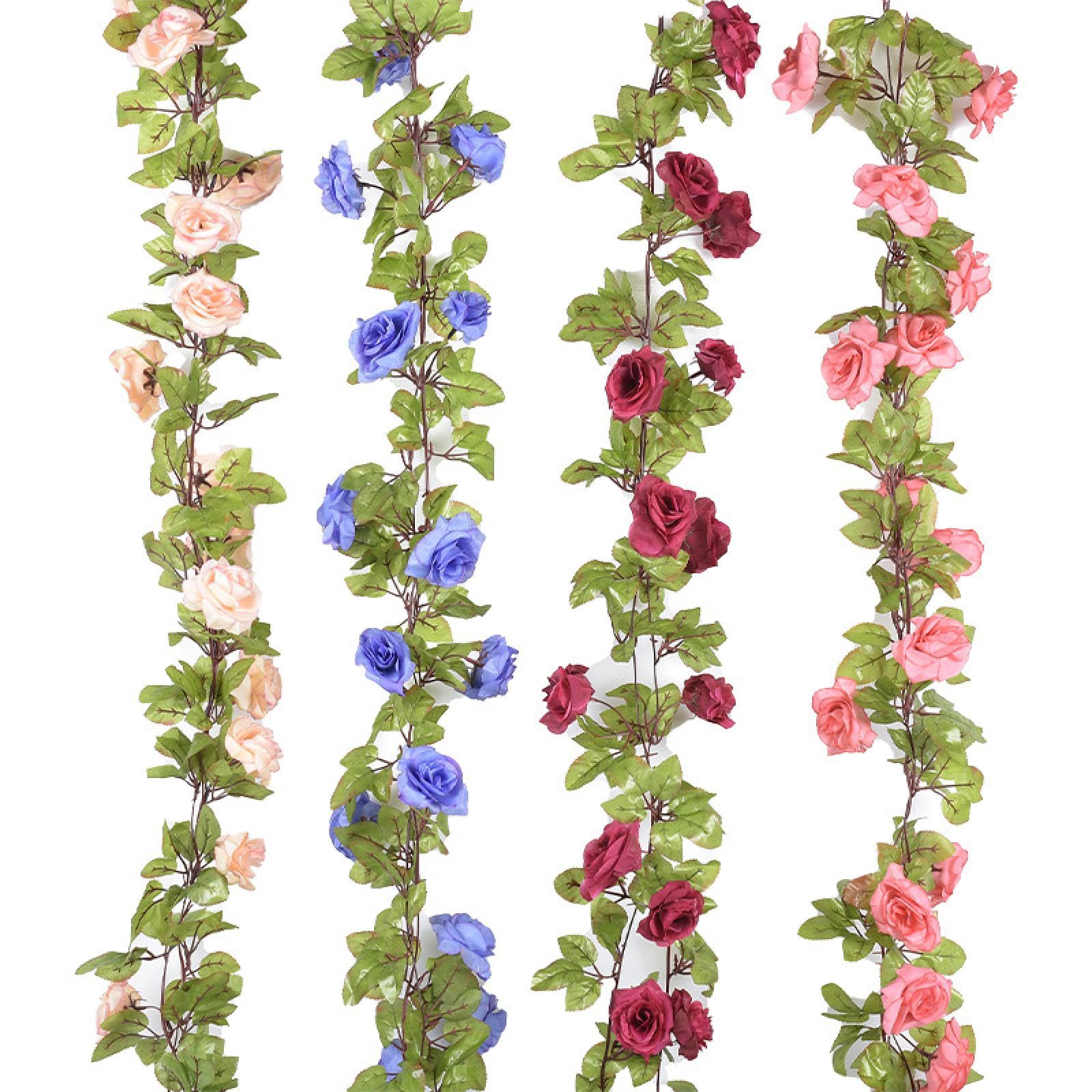 Pivoine fleur rotin plastique fausse vigne artificielle de rose
