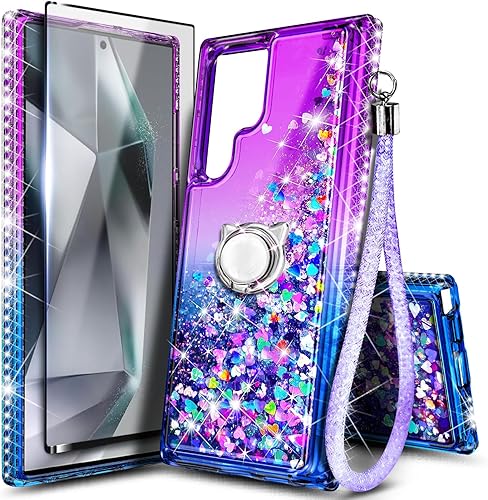 Miniatura 42 de NGB Supremacy Funda compatible con Samsung Galaxy S22 Plus (5G de 6.6 pulgadas) con protector de pantalla (cobertura máxima, TPU flexible), soporte