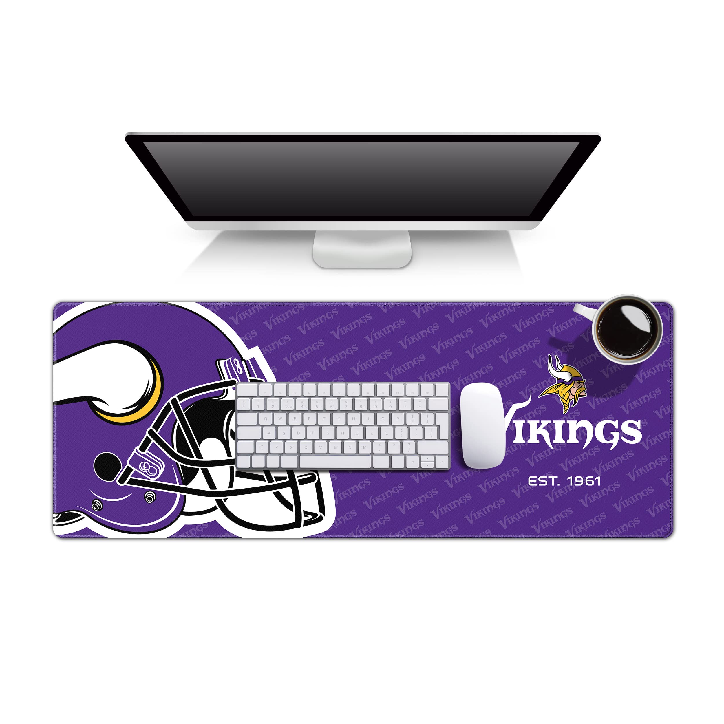 YouTheFan NFL Minnesota Vikings Logo Series Desk Pad SMU — image 1