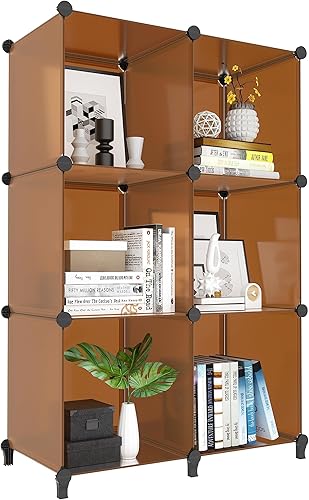 Miniatura 13 de Organizadores de armario apilables y almacenamiento Organizador de almacenamiento de 6 cubos Organizador de armario para baño Almacenamiento de