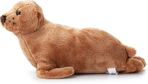 Miniatura 3 de The Petting Zoo Peluche de león marino, regalos para niños, animales salvajes del zoológico Onez, juguete de peluche de león marino de 12 pulgadas