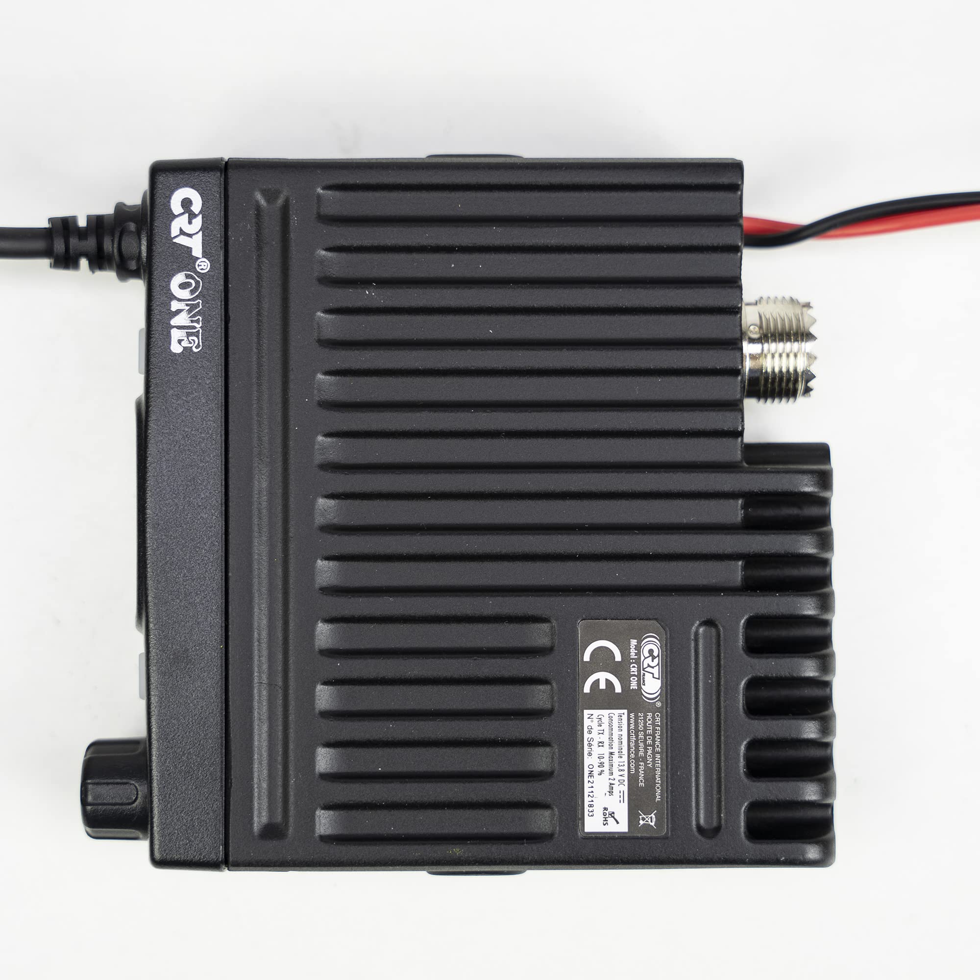 Radio CB CRT One V, avec Vox, S-mètre, 4W, ASQ, 12V, Gain RF