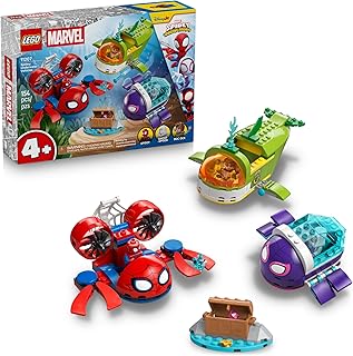 Marvel Spidey and His Amazing Friends Spidey: Underwater Vehicles Building Toy for Kids - Super Hero Pretend Play Set for Preschool Boys & Girls, Ages 4+ - Gift Idea for Birthdays - 11207