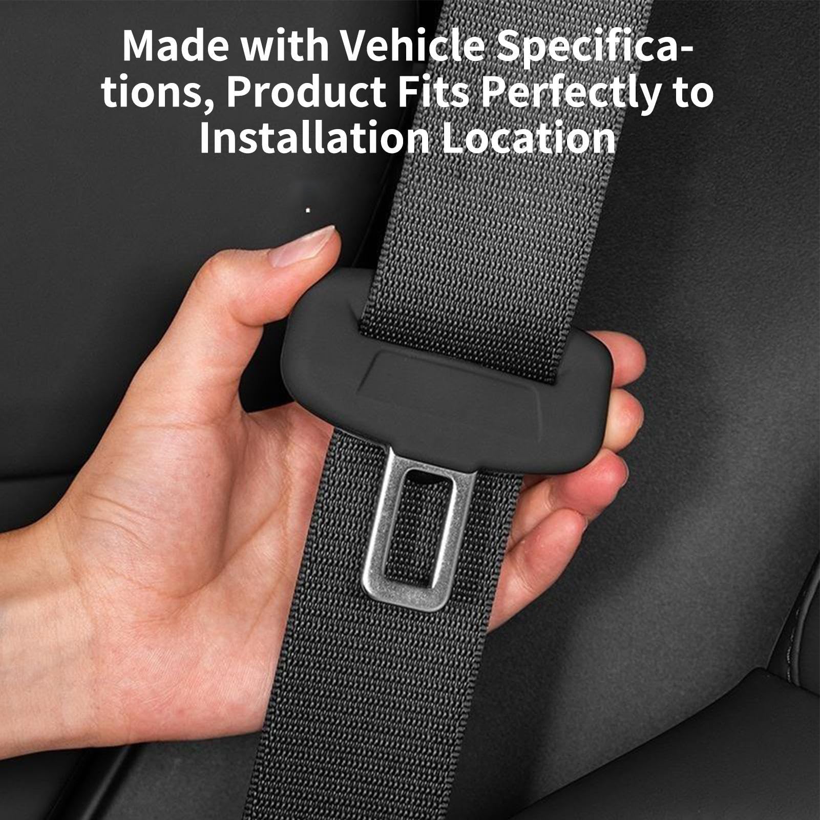 Seat Belt Buckle Cover - Silicone Seatbelt Lock Protector, Seatbelt Silicone Clip Guard, Seat Strap Buckle Protector | 4 Pcs Easy To Use And Remove For Garage Automotive Sedan SUV RV Truck Workshop — view 6