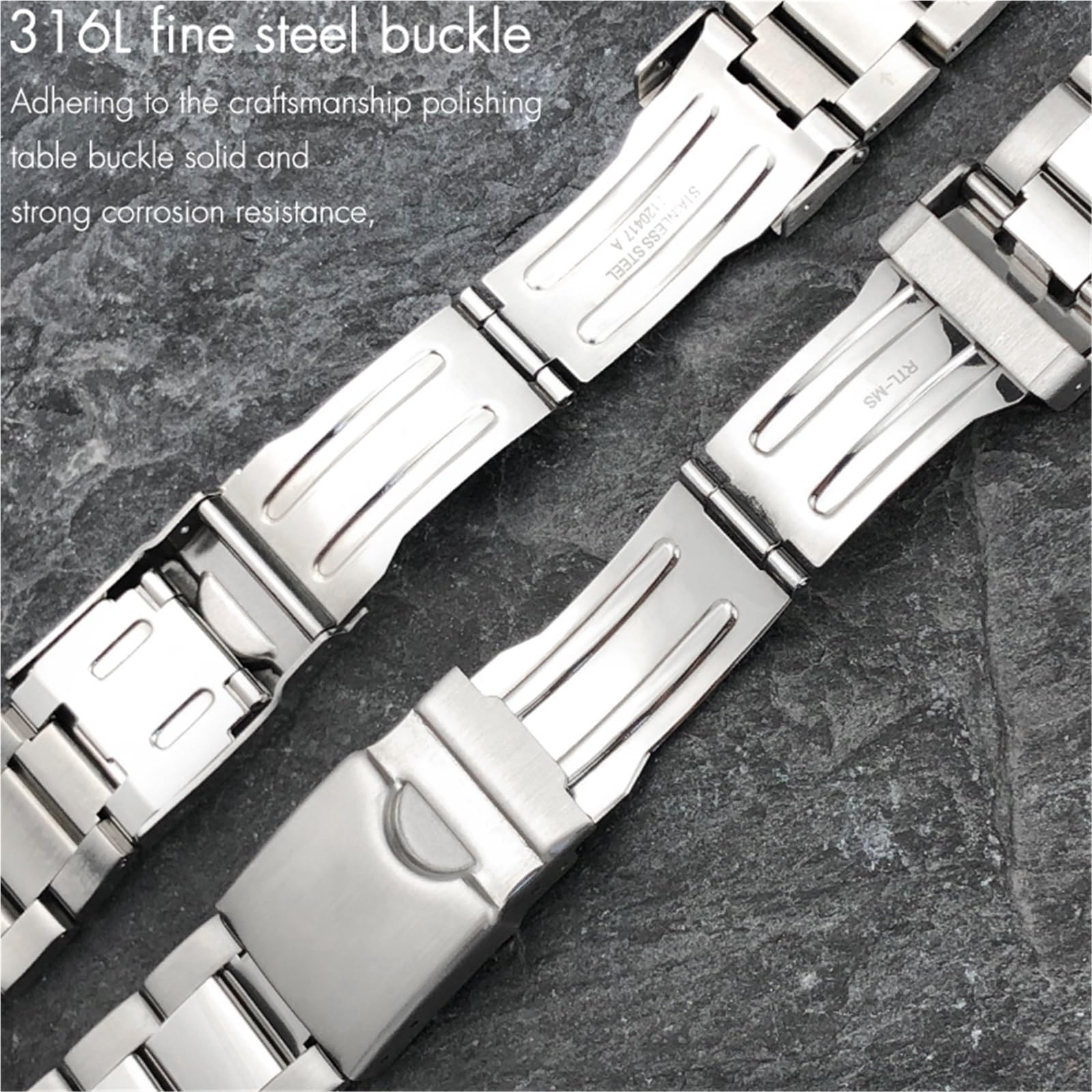 Bracelet de montre en acier inoxydable solide, 22mm 21mm, pour Tissot Seastar T120417 T120407 T120, bracelet de montre en argent, pièces de montre