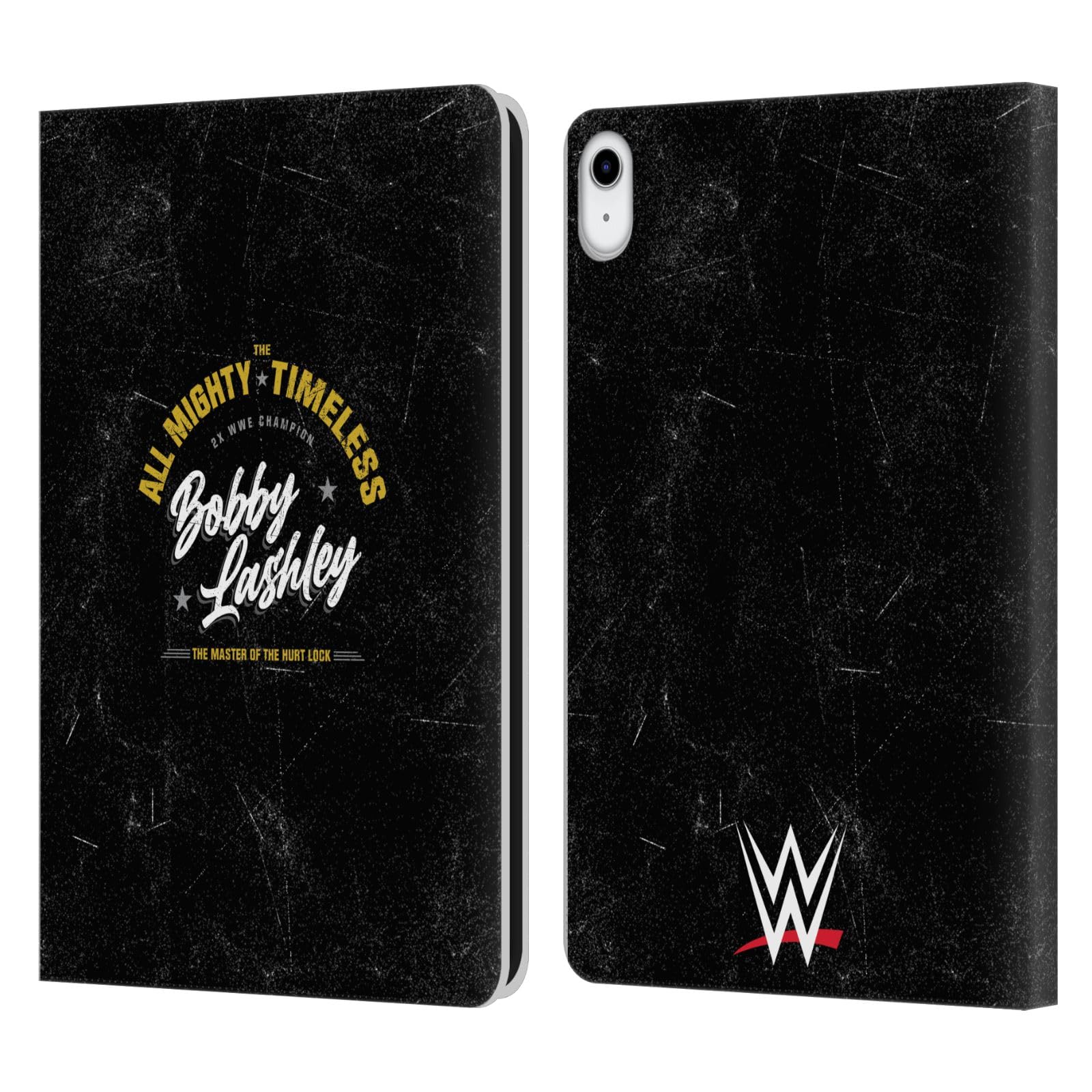Head Case Designs Officially Licensed WWE Logotype Bobby Lashley Leather Book Wallet Case Cover Compatible with Apple iPad 10.9 (2022)