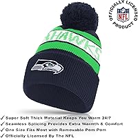 Vista 188 de Ultra Game Gorro de invierno de punto súper suave oficial de la NFL con guantes extra cálidos para pantalla táctil