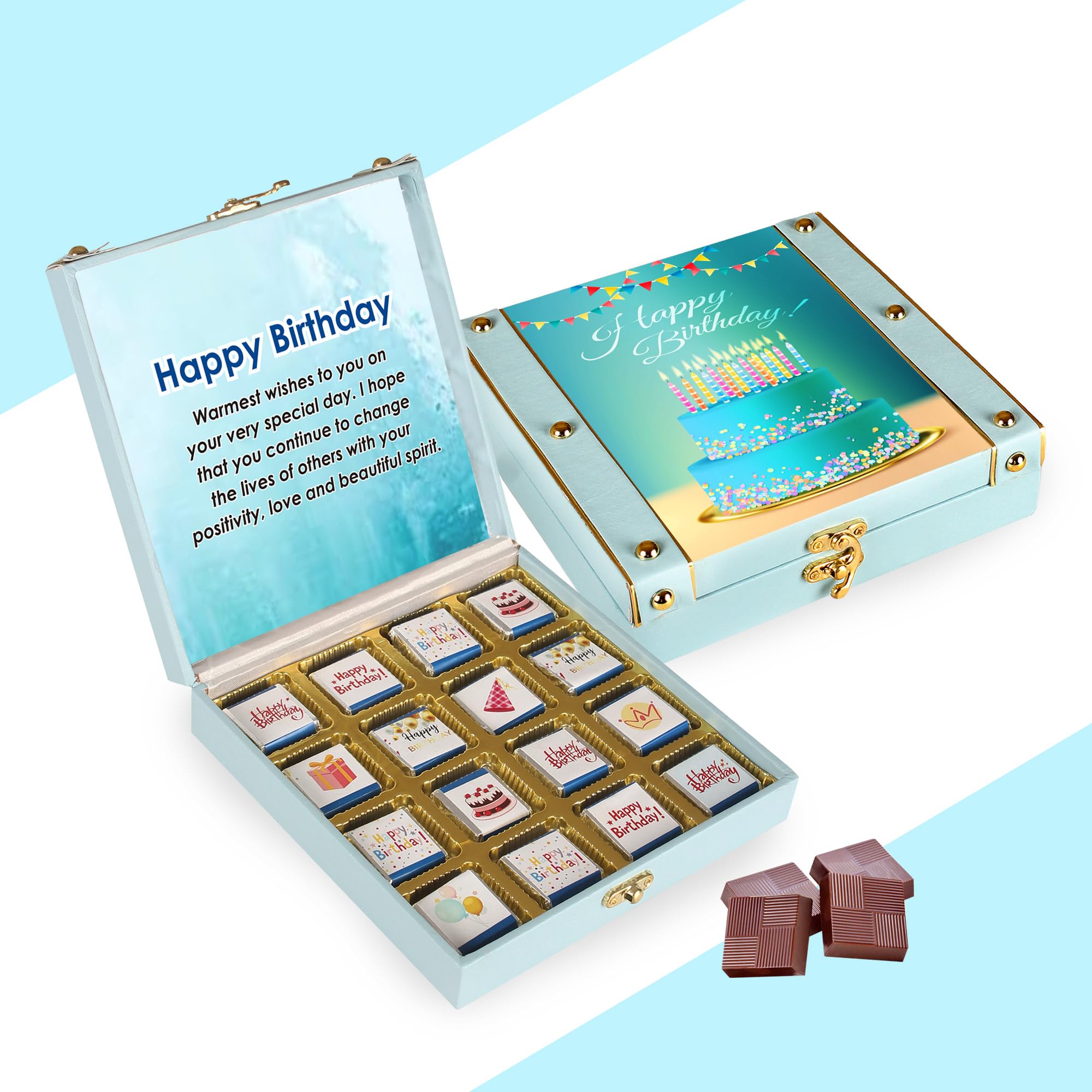 Chocoloony Happy Birthday Special Man 16pcs Milk Chocolate Gift MDF Wooden Box For Husband, Brother, Boyfriend Gift Hamper for men chocolate Gift for birthday (B0C98L4N38) Amazon Price History, Amazon Price Tracker