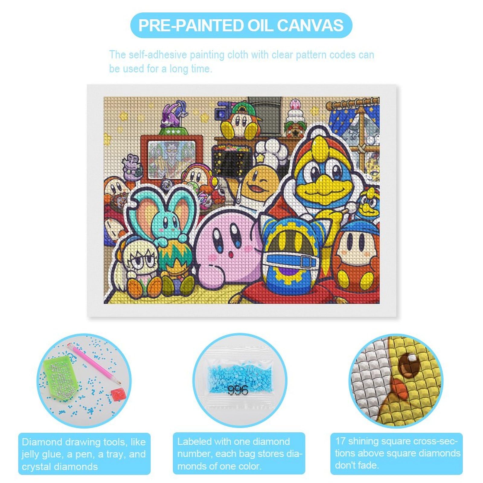 Amazon.co.jp: 星のカービィ ダイヤモンドアート 四角いビーズ