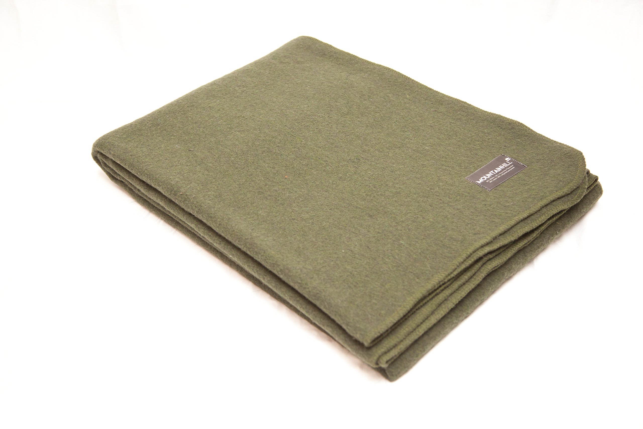 Wolldecke / Militärdecke / Bundeswehrdecke, oliv - 150 x 225 cm