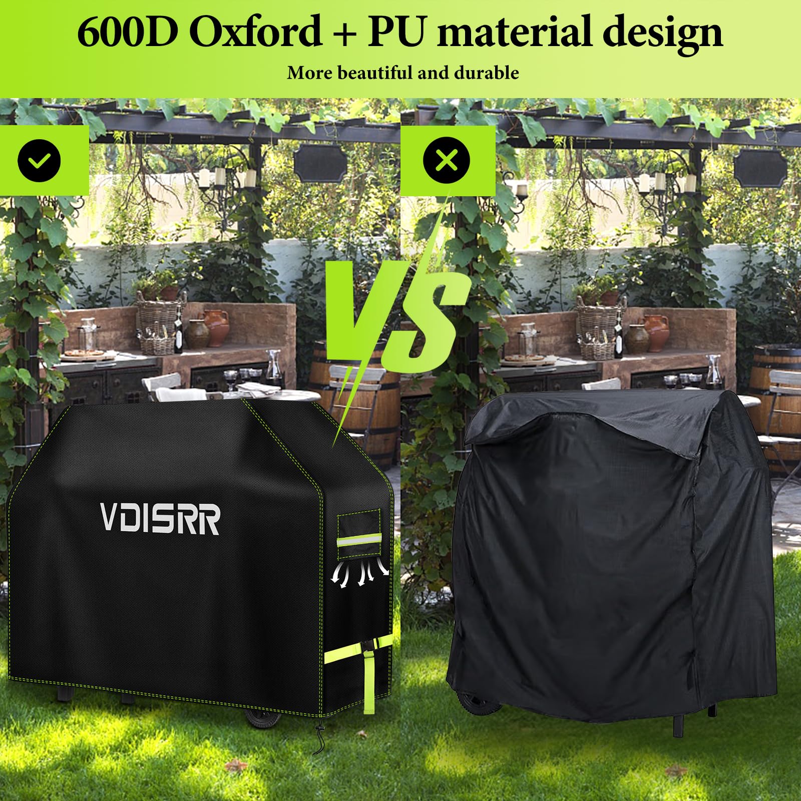 Funda Exterior Impermeable GENERICO Funda Barbacoa Exterior ImpermeableCubierta BBQ De Parrilla Fundas Barbacoa Exterior Impermeable