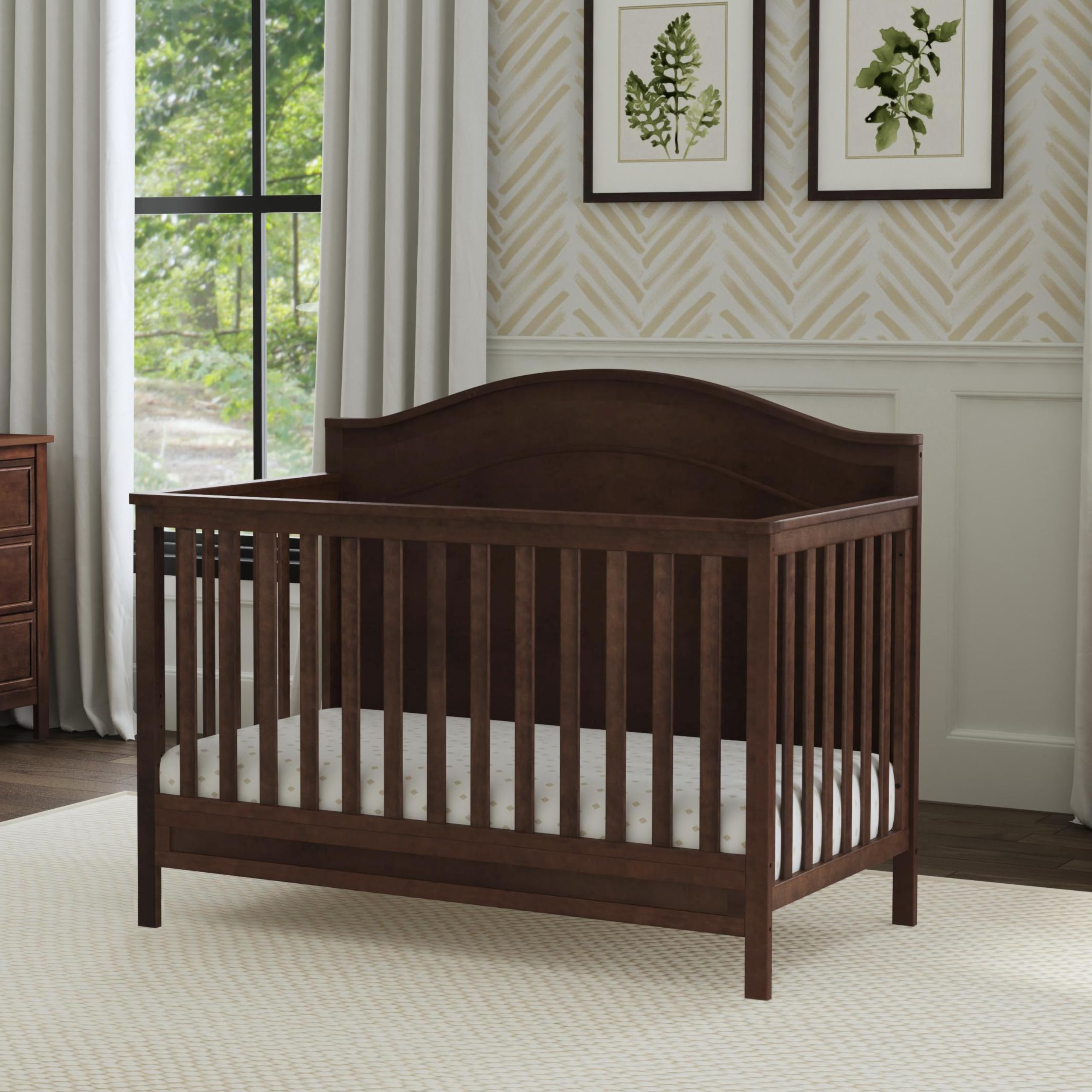 DaVinci Charlie 4-in-1 Convertible Crib GREENGUARD Certified Espresso | Converts to Toddler Bed Daybed Full-Size Bed 4 Adjustable Mattress Heights Conversion Kits Sold Separately Easy Assembl product thumbnail 6