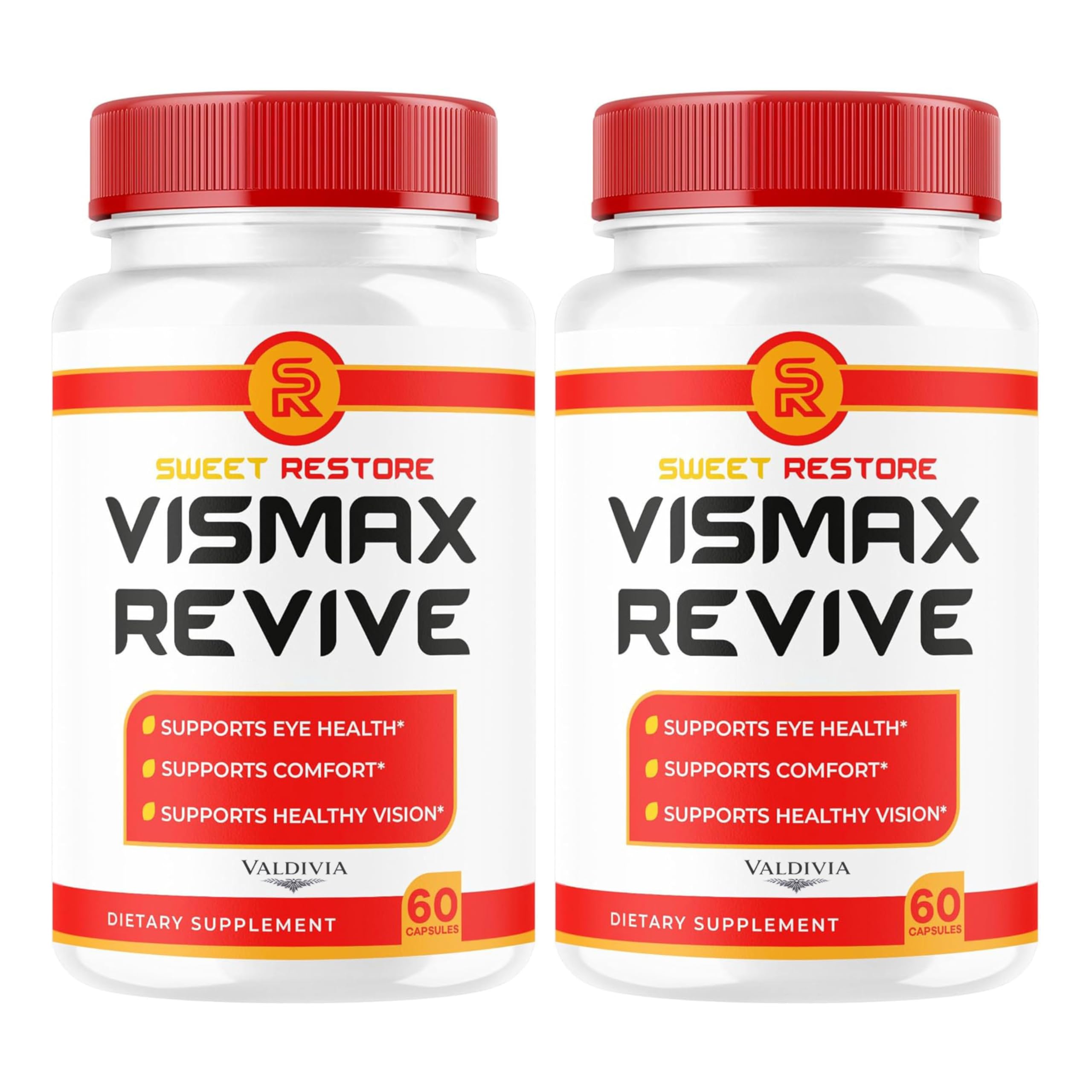 (2 Pack) Vismax Revive - Official VisMax Revive Support Eye Health & Vision Natural Premium Advanced Formula, VisMaxRevive Supplement Multivitamin for Overall Wellness, 120 Capsules for 2 Months