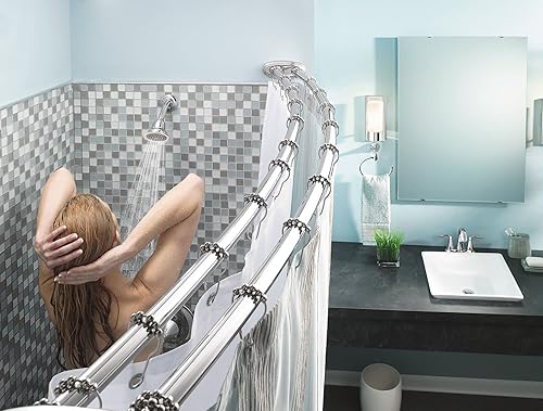 Miniatura 8 de Moen SR2100CH - Anillos para cortina de ducha, 12 unidades, cromados