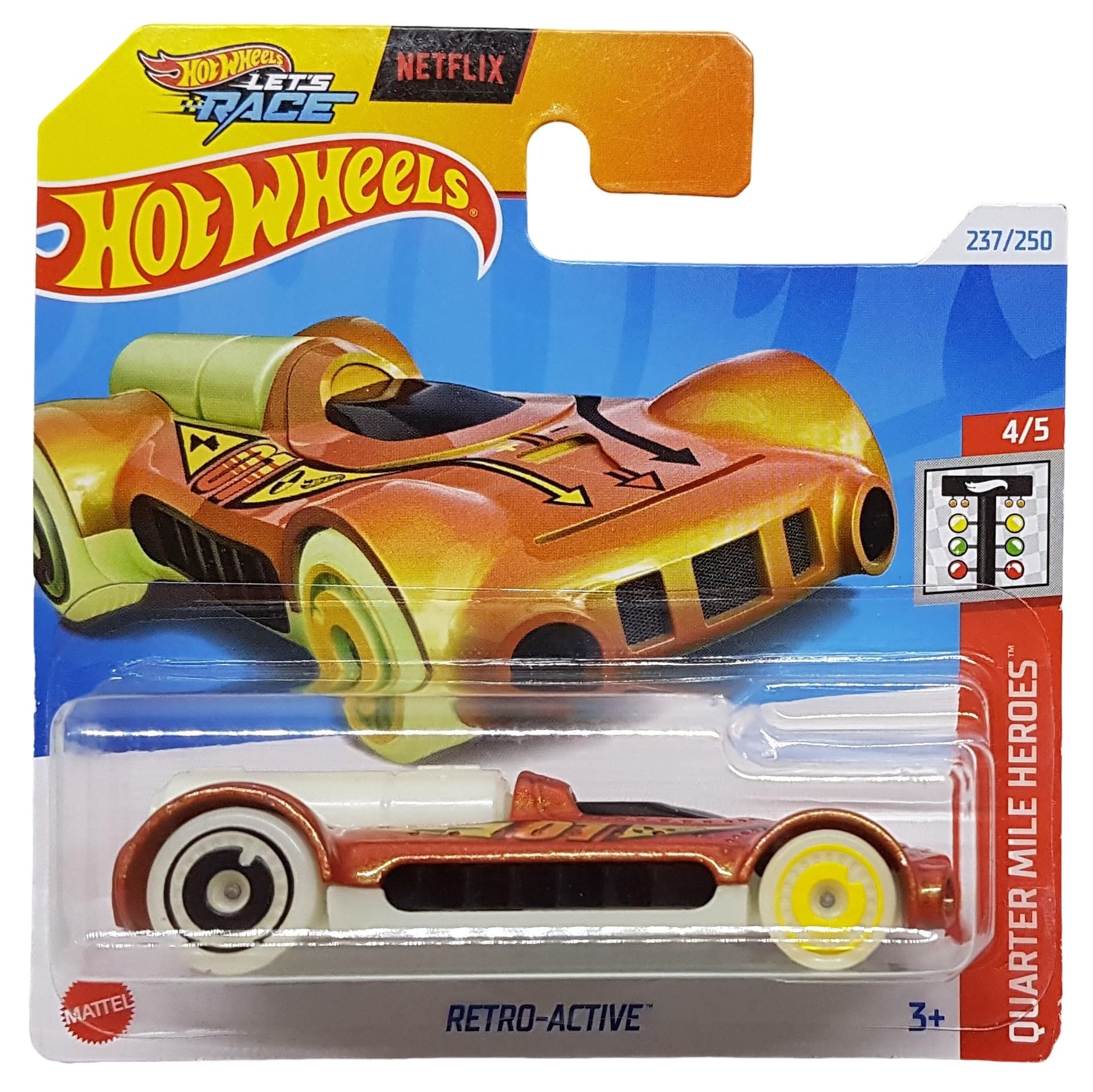 Hot Wheels - Retro Active - Quarter Mile Heroes 4/5 - HTB86 - Short Card - Netflix Let´s Race - Mattel 2024-1:64