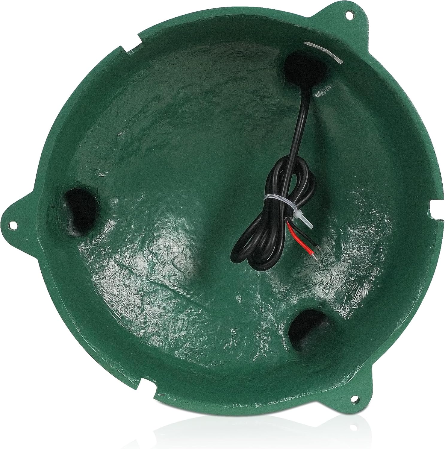 Sound Town Commercial Residential Omni Outdoor Speaker+Amplifier Set, One 6-Zone 70V/100V Amplifier with Bluetooth, 4 x 6.5 High-Fidelity Outdoor 360° Dispersion Speakers, Green (STCA360X4OMNI62G)