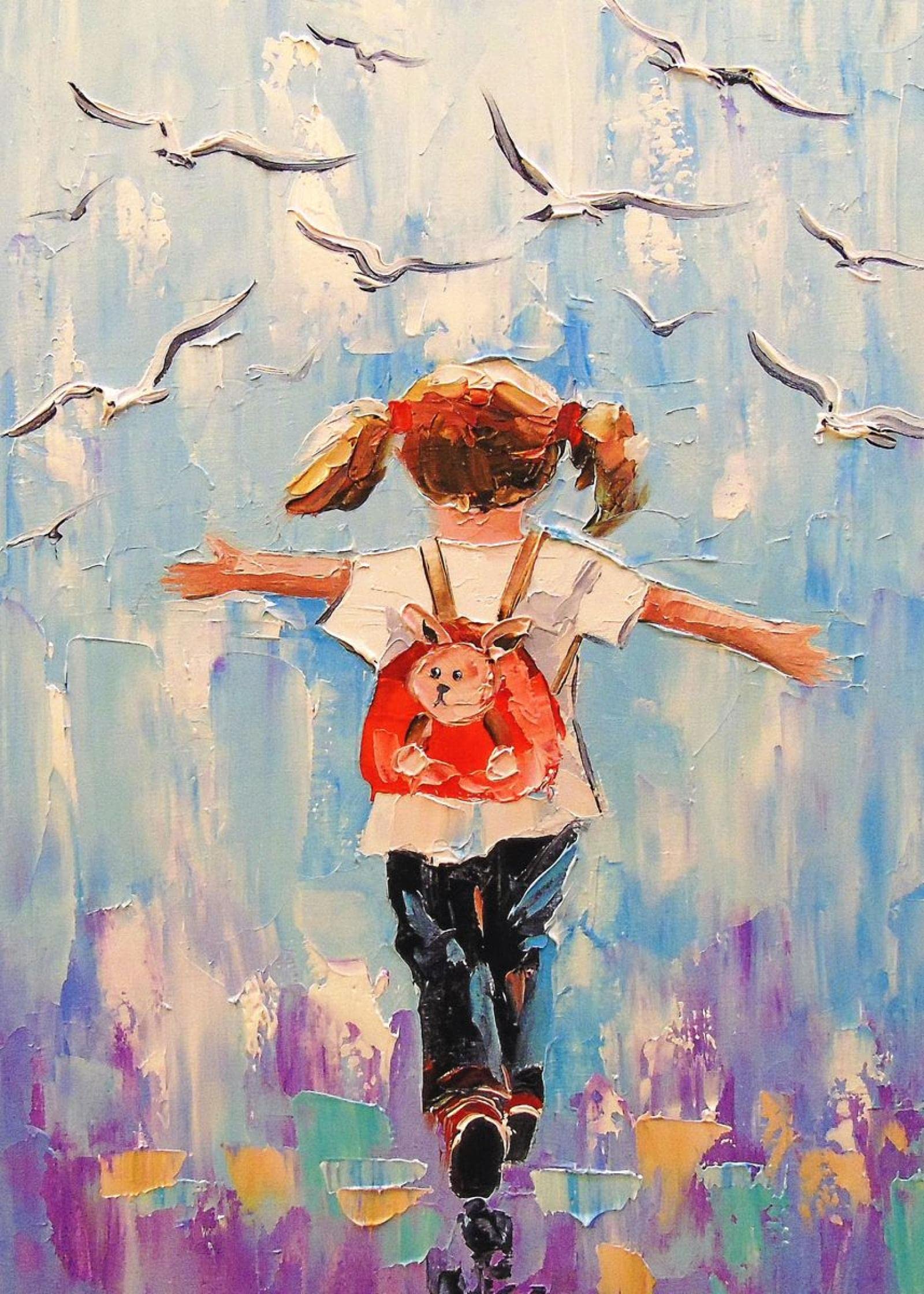 Abstracte Dansende Ballerina Canvas Schilderij op De Muur Ballet Meisje Posters en Prints Wall Art Foto Woonkamer Decor 60x120cm Frameloze
