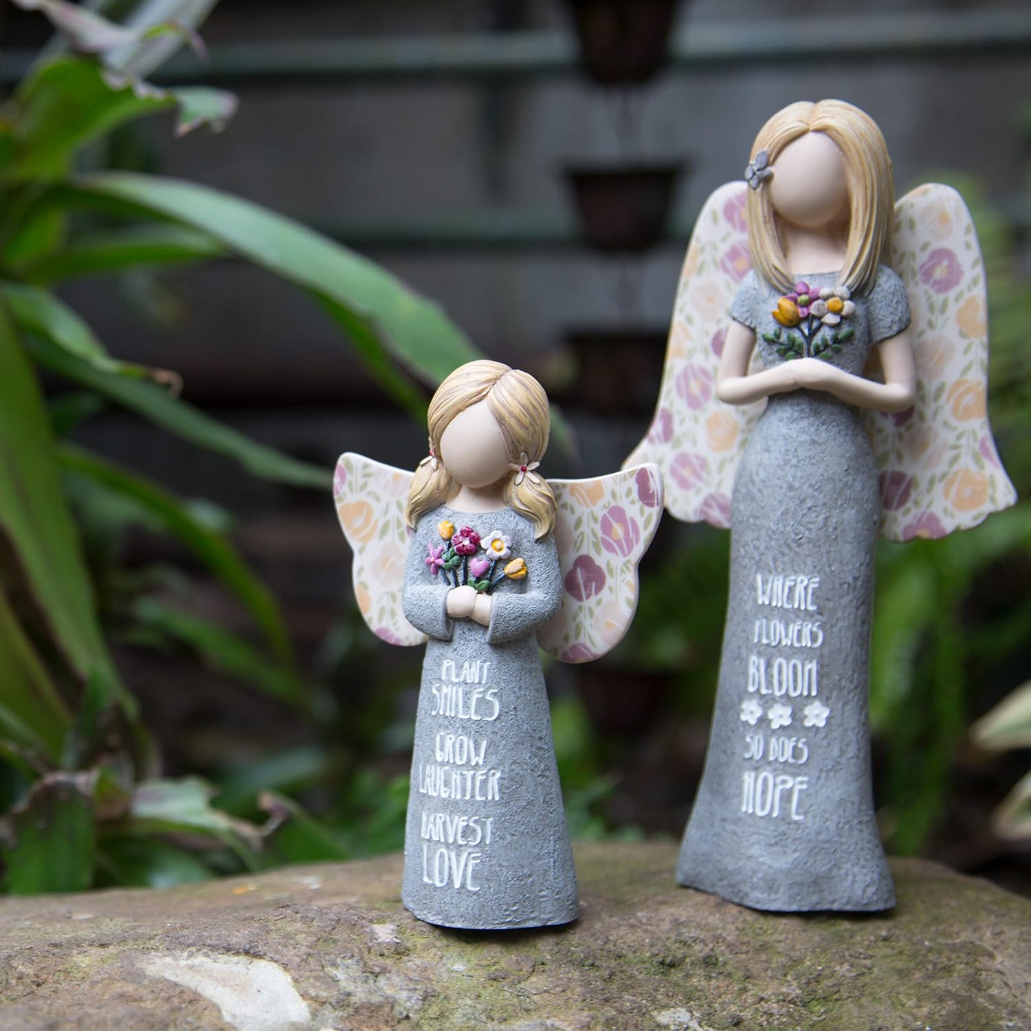 Pavilion - Where Flowers Bloom So Does Hope - Angel Figurine 7.5 Inch image 4