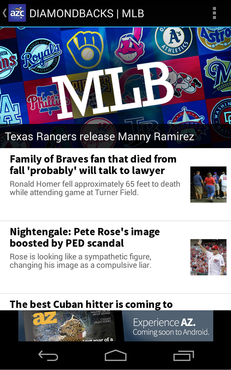 azcentral sports App on Amazon Appstore