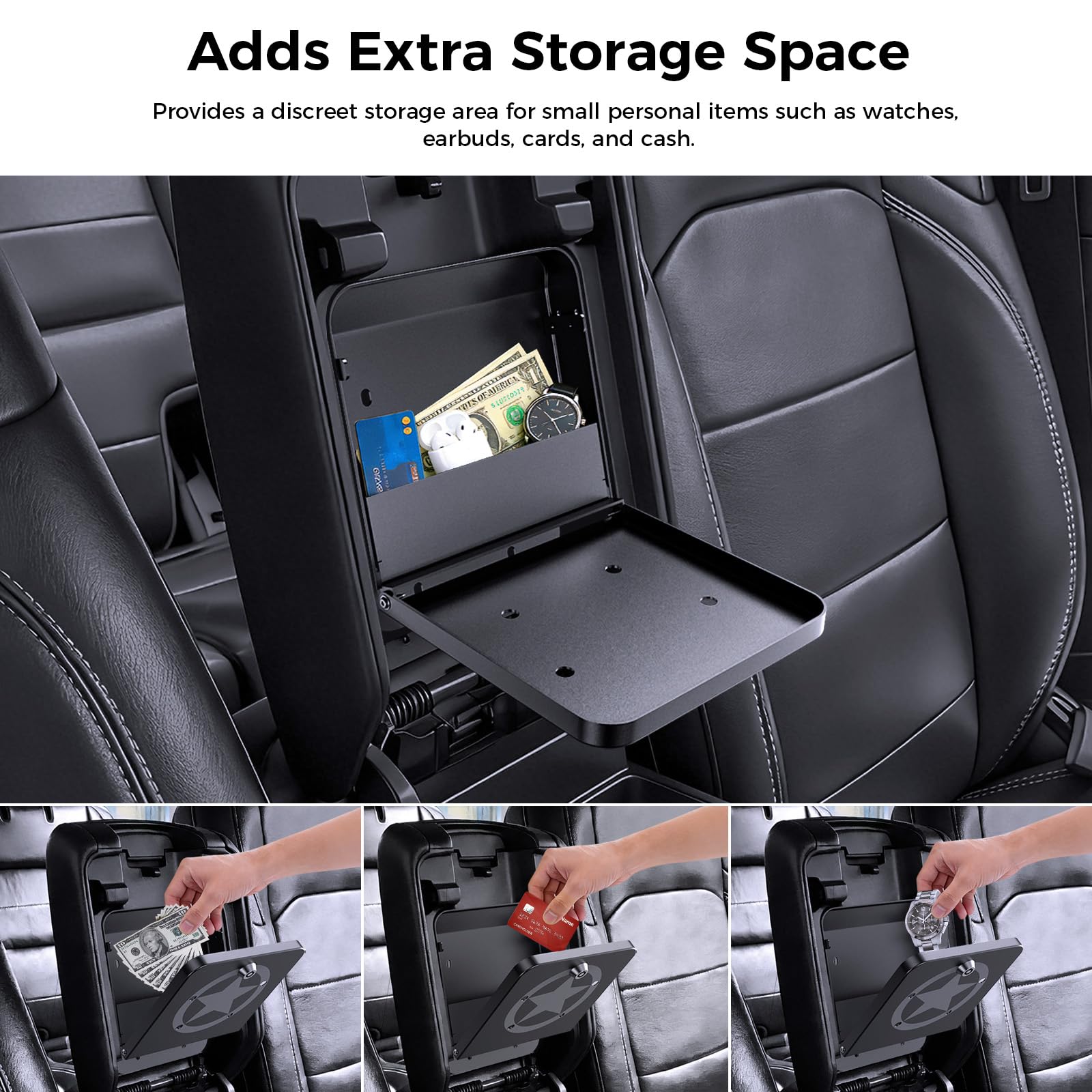 Amazon.com: DIAMOOKY Metal Center Console Hidden Organizer for
