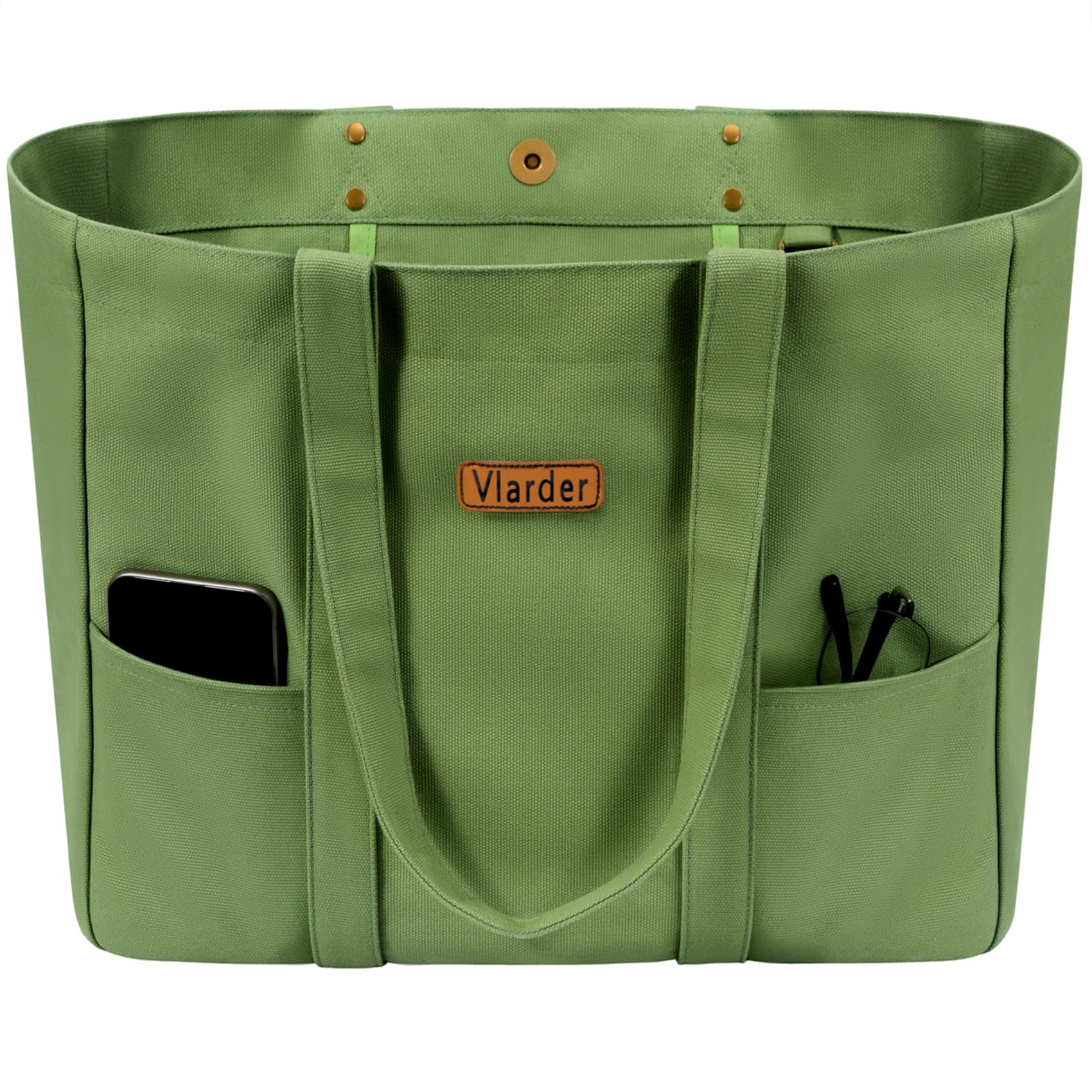 Vlarder Extra Large Canvas Tote Bag for Women, Handbags, Utility Work Tote with Laptop, Teacher, Everyday, Beach Tote Bag