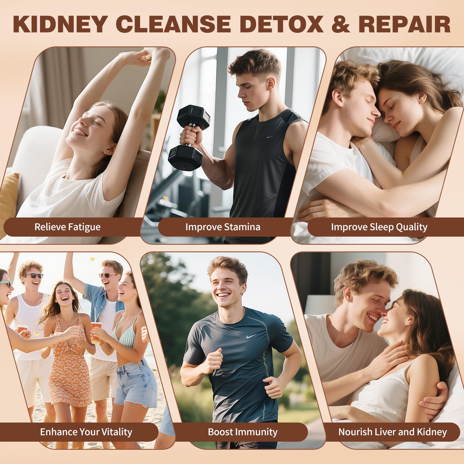 Kidney Tea Formula Ginseng Six Treasure Tea Ginseng Mulberry Herbal Tea Kidney Cleanse Detox Repair Traditional Chinese Herbal — view 2