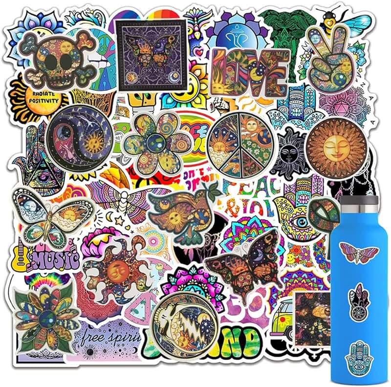 hippie bumper stickers
