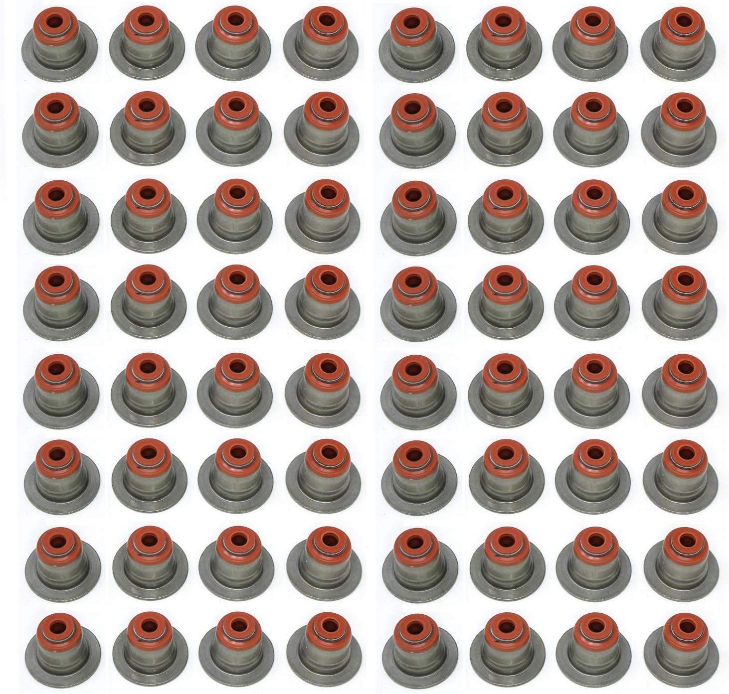 Aftermarket 64 Pack Valve Stem Oil Seals for BMW 745i 745Li 545i 645Ci 550i 750Li Alpina 12-37281-01 Compatible with Victor Reinz