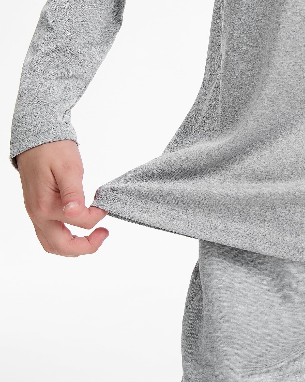 3 Pack Dry-Fit Youth Boys Long Sleeve Athletic Hoodie Sweatshirts Active Hooded Pullover Shirts for Teen Kids - Image 3