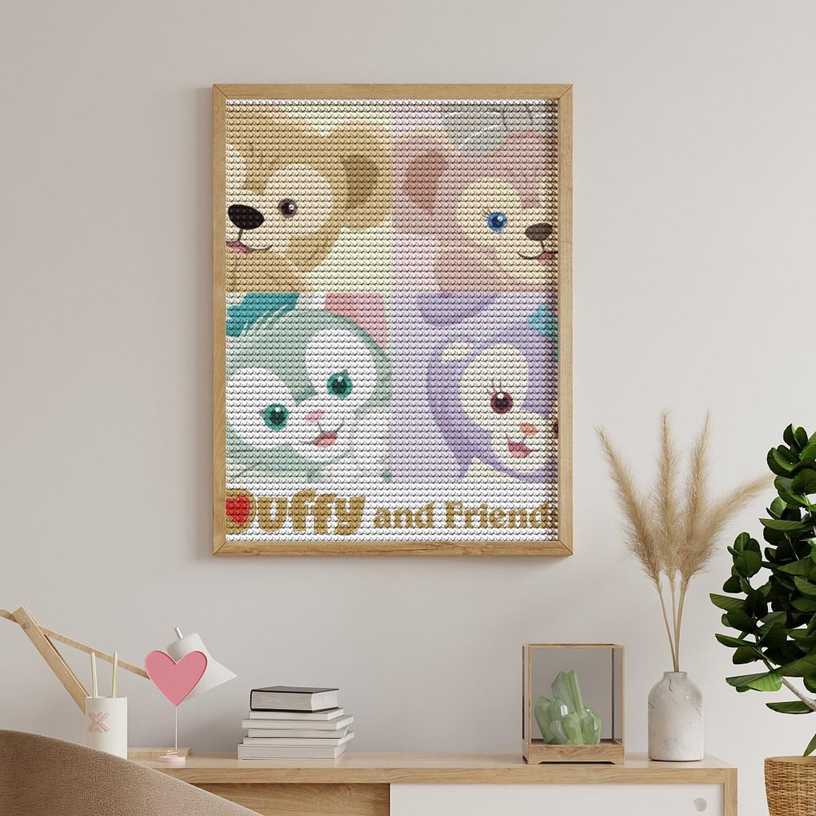 Amazon | ダイヤモンドアート ダッフィー フレンズ ダイヤモンド絵画