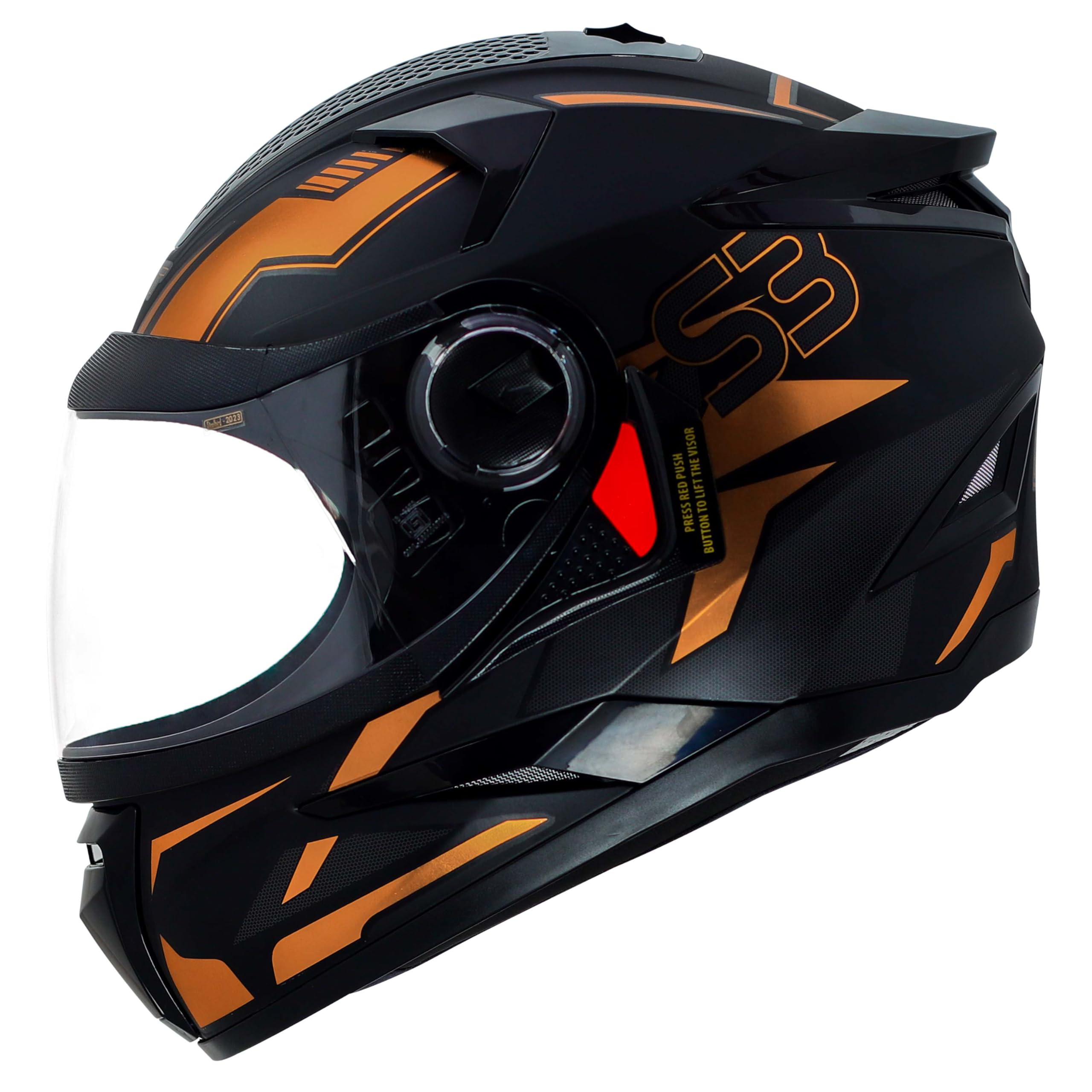 Steelbird SBH-17 Terminator ISI Certified Full Face Chrome Graphic