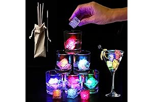 Glow Ice Cubes Light Up Drinks with Color Changing LEDs