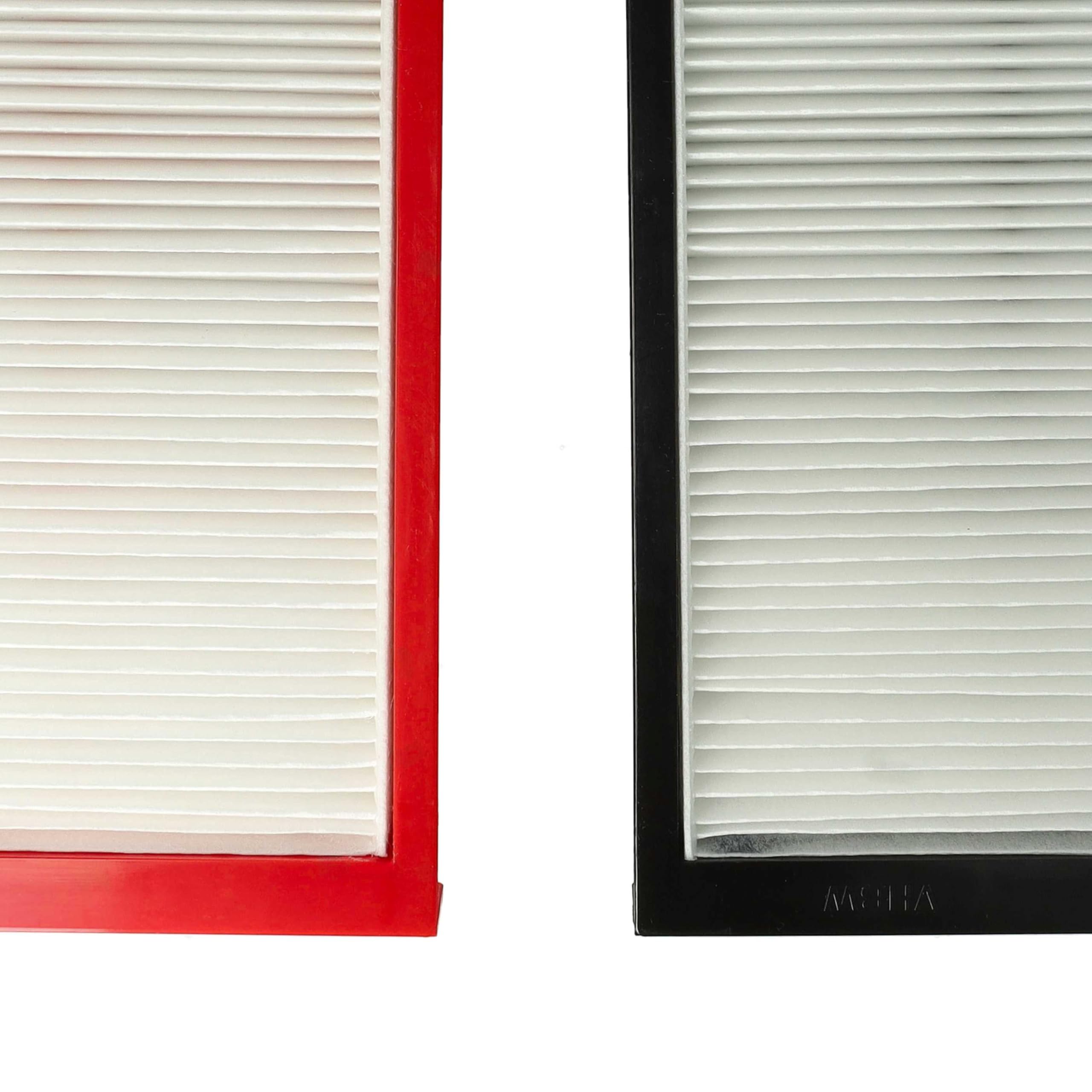vhbw Set di 4X filtri Compatibile con Zehnder ComfoAir 225, 200 Sistema di Ventilazione - Filtri G4 / F7, 29 x 15 x 5 cm, Bianco/Rosso/Nero