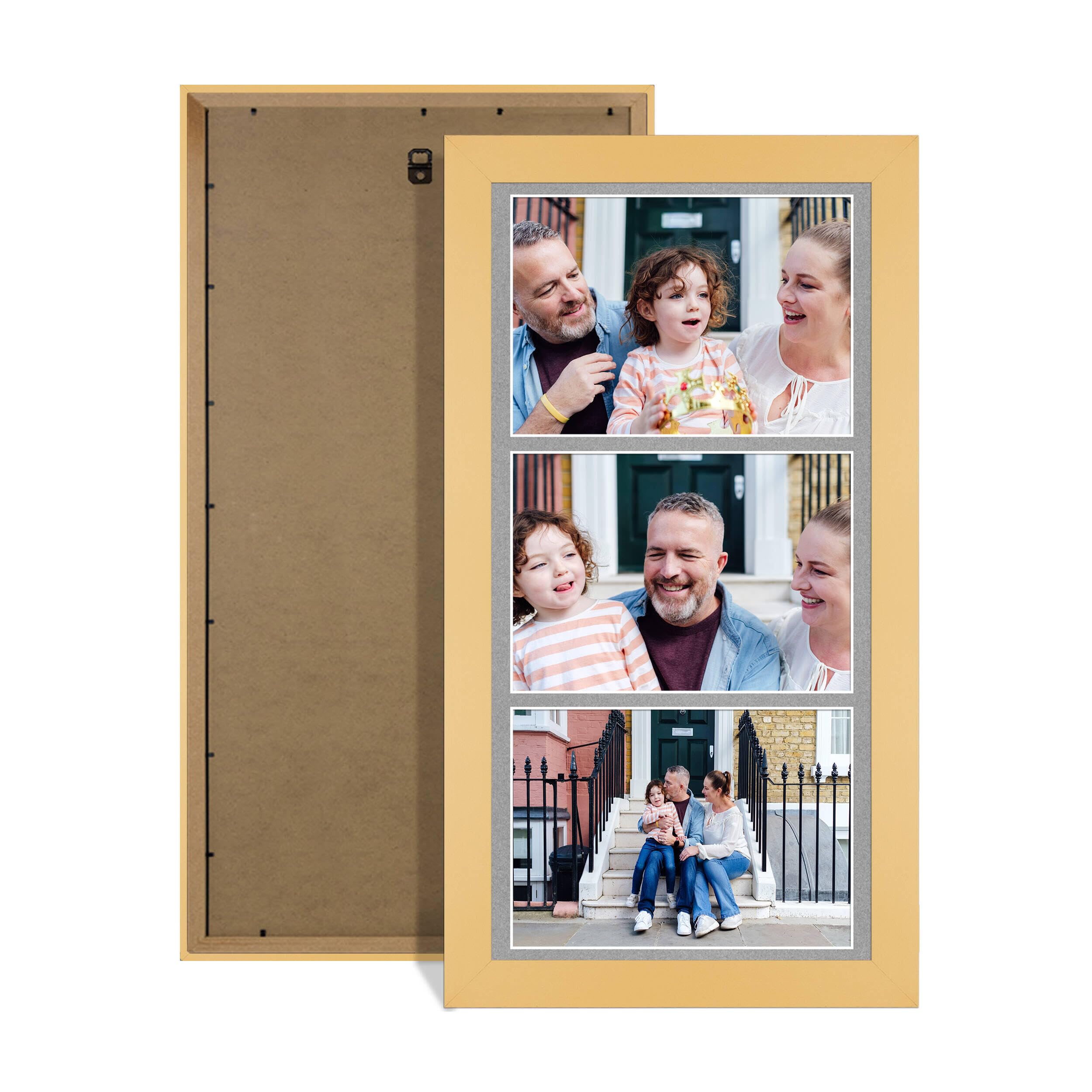 Alison Kingsgate Matte yellow 16x8 Photo frame for multiple pictures — image 1