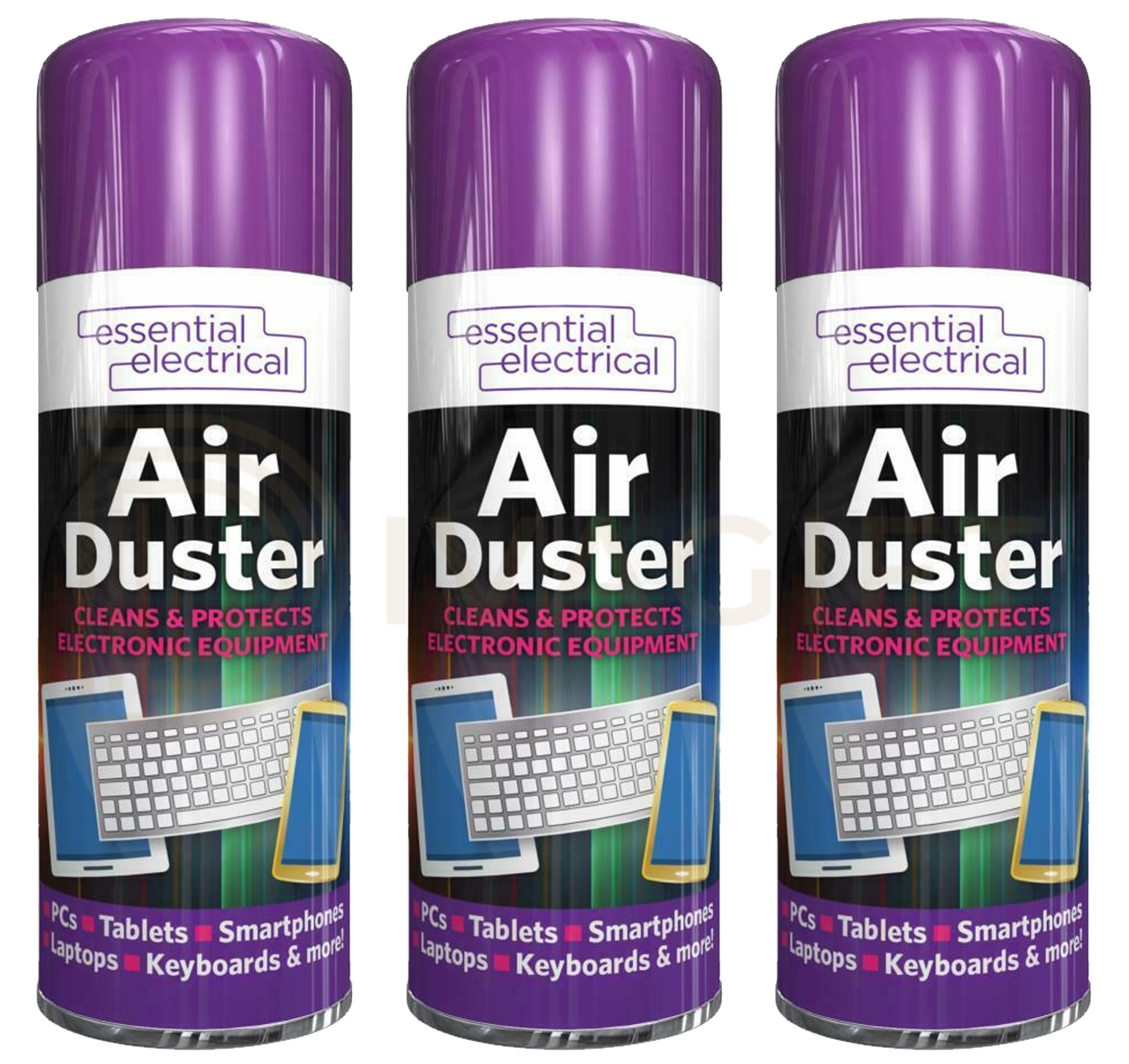 200ml Air Duster Spray, Compressed Air Cleaner for Keyboard, PC, Laptop, Electronics & Hard-to-Reach Areas (3)