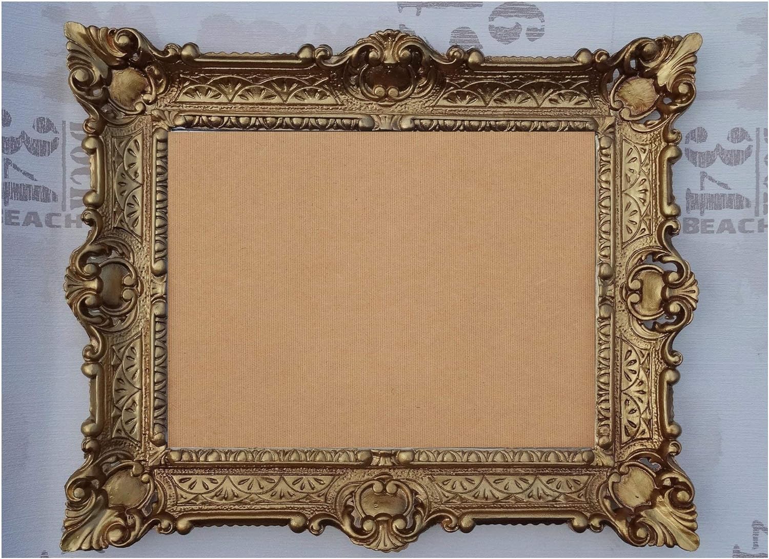 Cadre photo BAROQUE avec verre 56x46 cm RECTANGUIER REPRO Images pour 30x40 cm ou 40x30 cm BAROQUE ANTIQUE (Or) 50TR