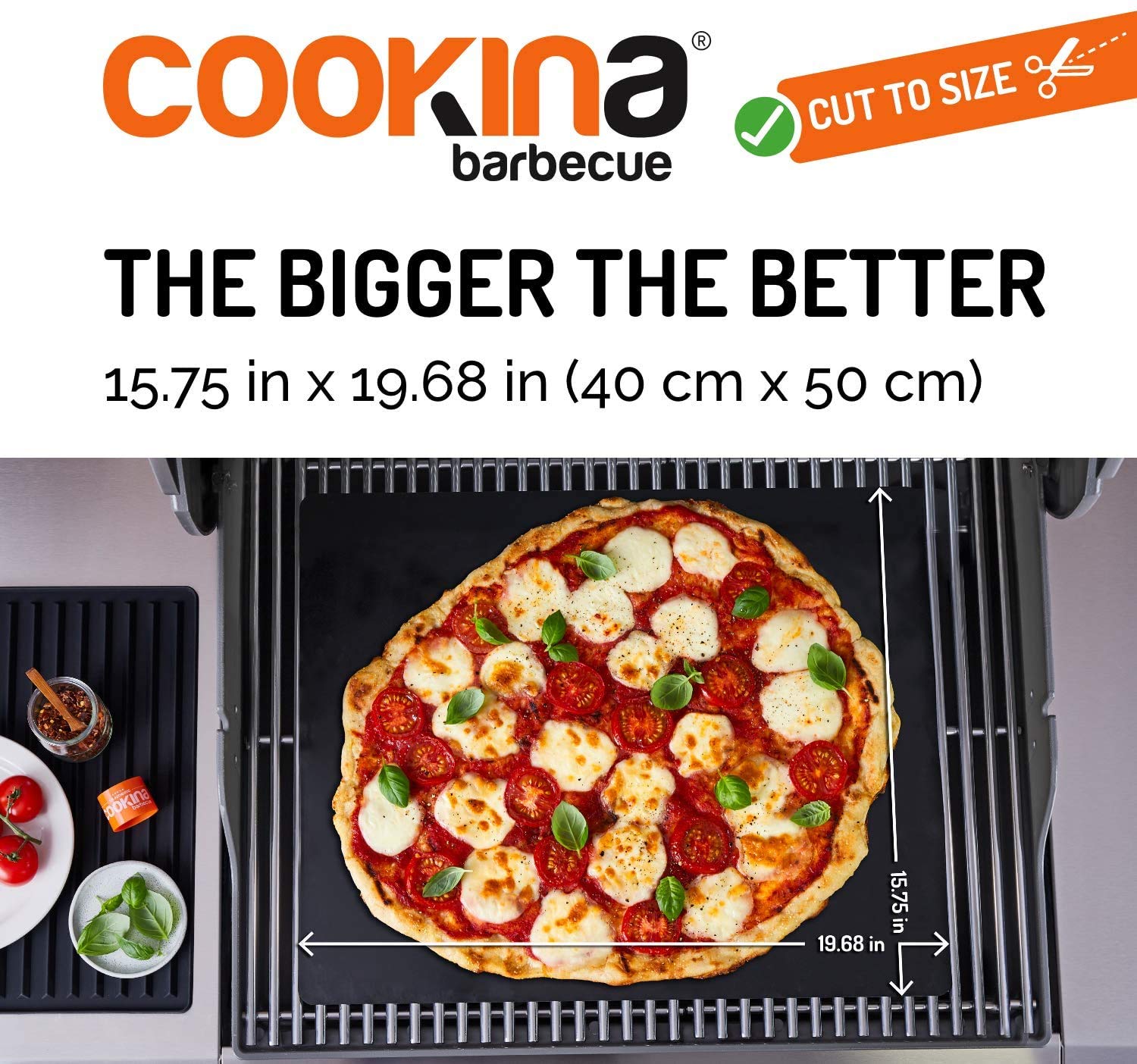 COOKINA Web BB BBQ mata wielokrotnego użytku (2 sztuki) - 100% nieprzywierająca, łatwa w czyszczeniu blacha do grillowania dla palaczy oraz grilla gazowego, węgla drzewnego i elektrycznego, czarna