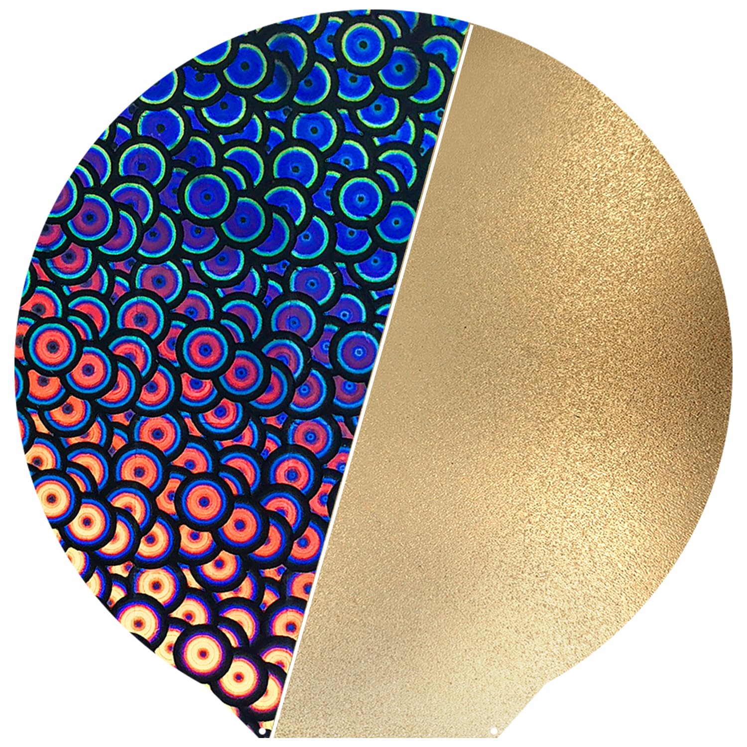 Upgraded Round 120mm for Monoprice Mini Delta Build Plate Flex Textured/Smooth PEI PEK Sheet Flexible Spring Steel Bed with Magnetic Sticker for