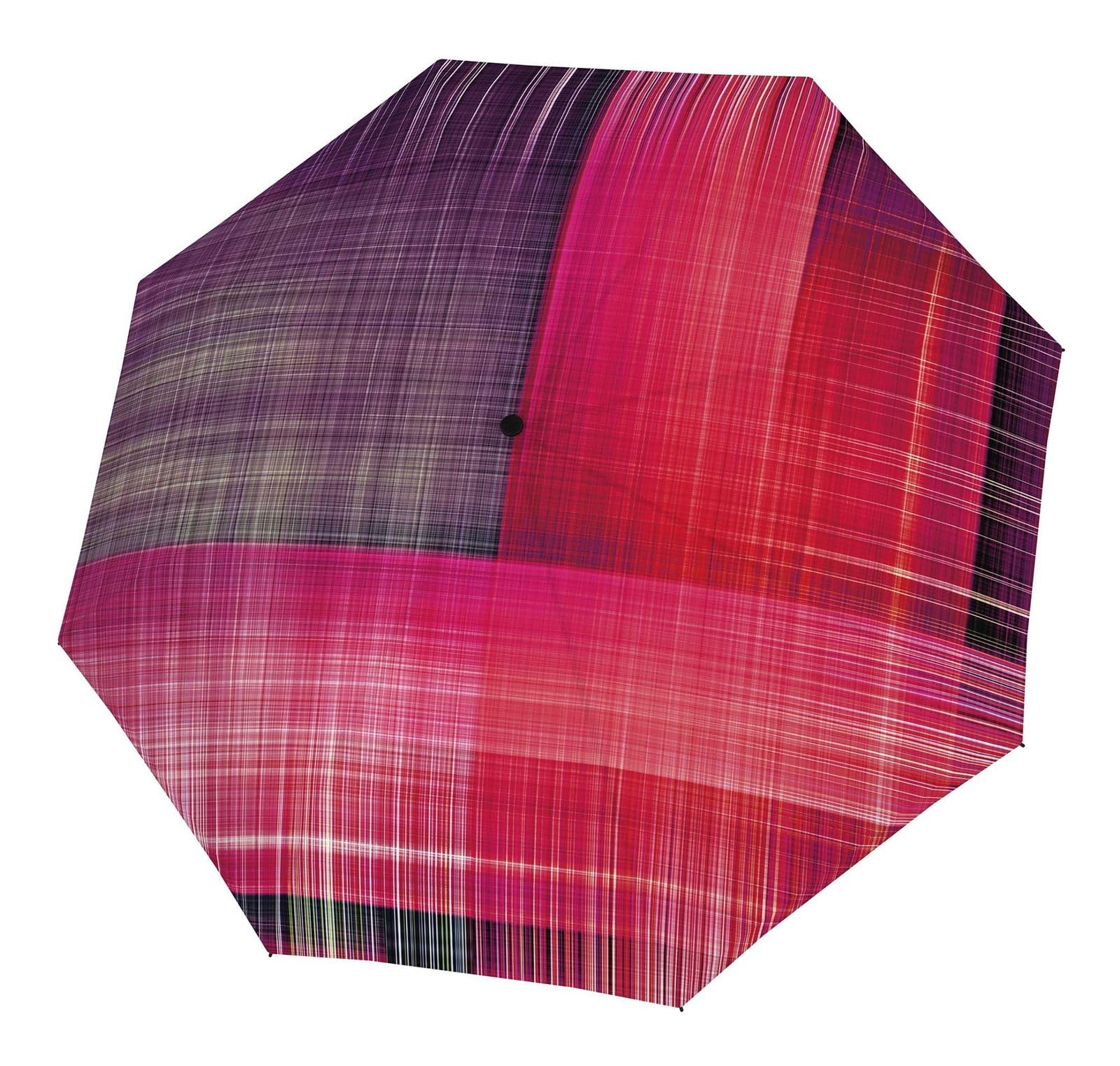 Doppler Regenschirm Carbonsteel Magic Noble Check Pink mehrfarbig