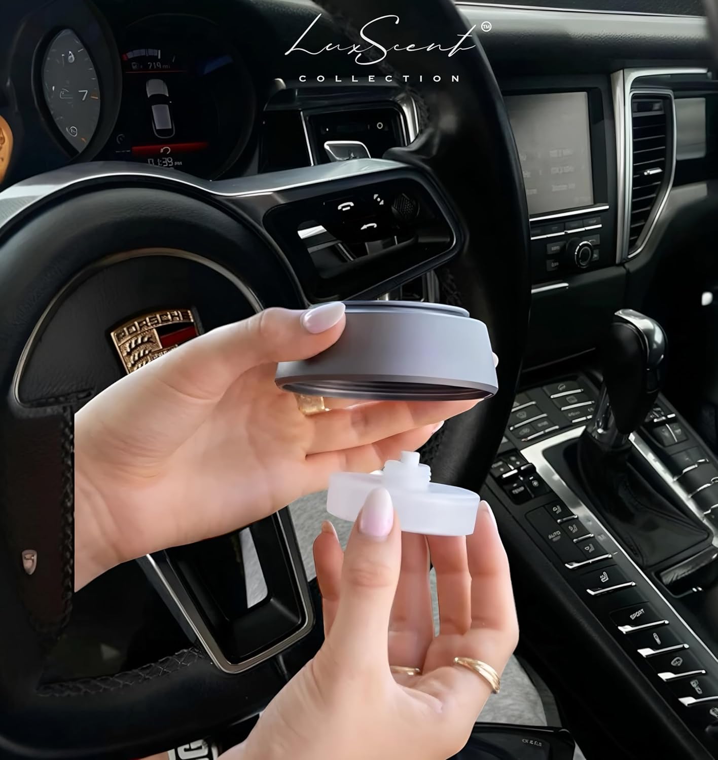 Escapade Aroma Smart Car Diffuser Cartridge Scent Oil 20ML Compatible with All Ultrasonic Smart Car Diffusers - Hotel Collection Scents - Aromatherapy - Ideal for Cars, Trucks & More (Escapade)