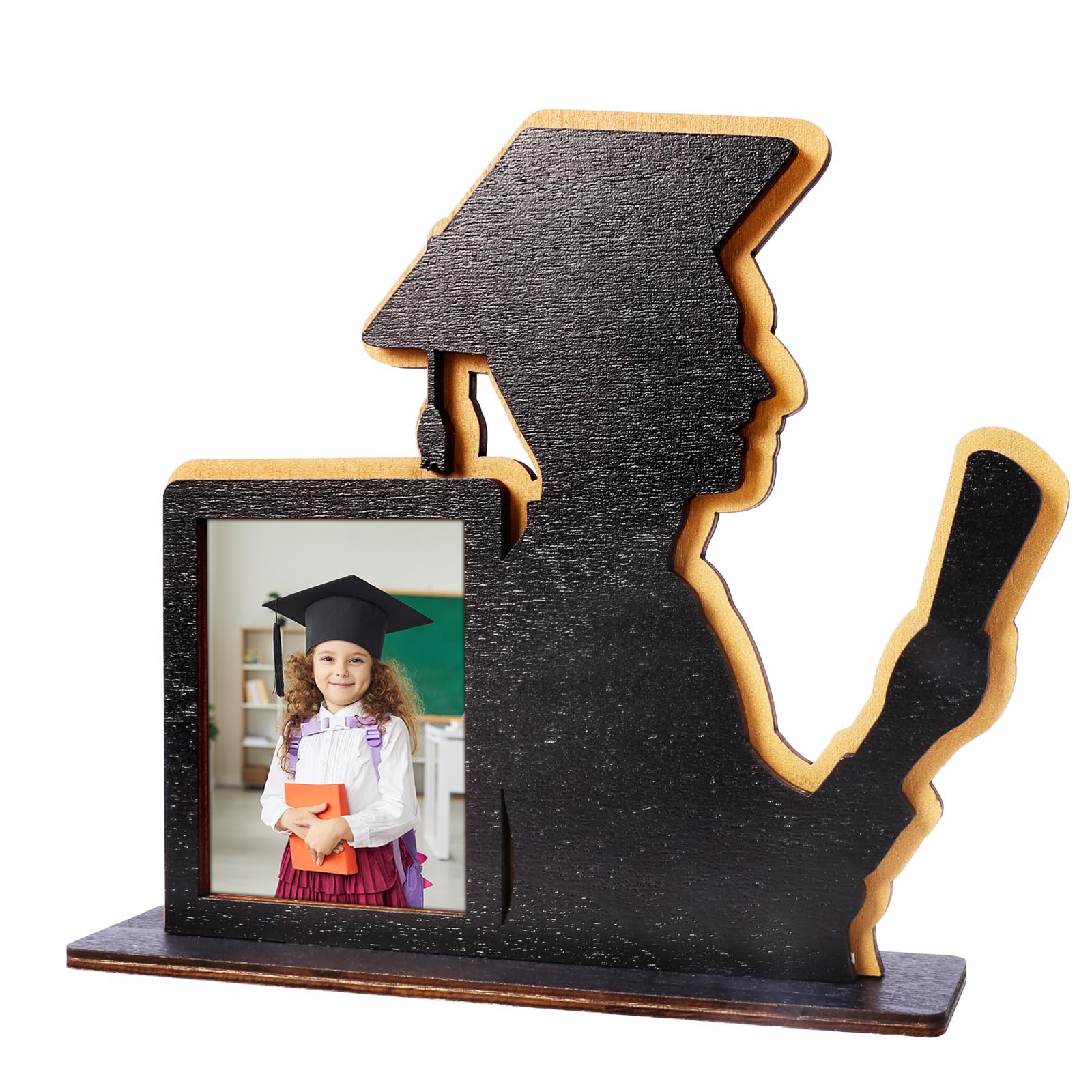 Graduation Gifts for Her Him 2025 Graduation Presents for Daughter Son Graduation Photo Frame Wood Grad Picture Frame You Did It Gifts for High College Kindergarten Graduates Graduation Decorations