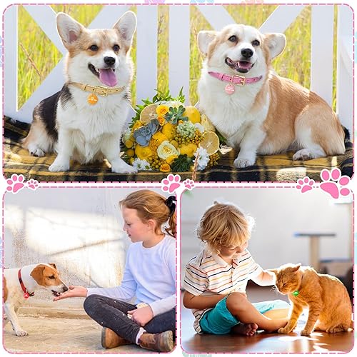 Miniatura 6 de 100 etiquetas en blanco para perros de 0984in para grabar discos redondos de aluminio etiqueta de metal suave colgante de doble sello con agujero