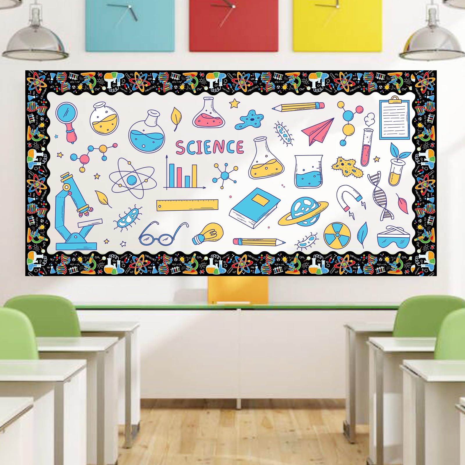 Lab Notes Border Snapklik.com : 2 Rolls Science Bulletin Board Borders, 65.6 Ft Science ...