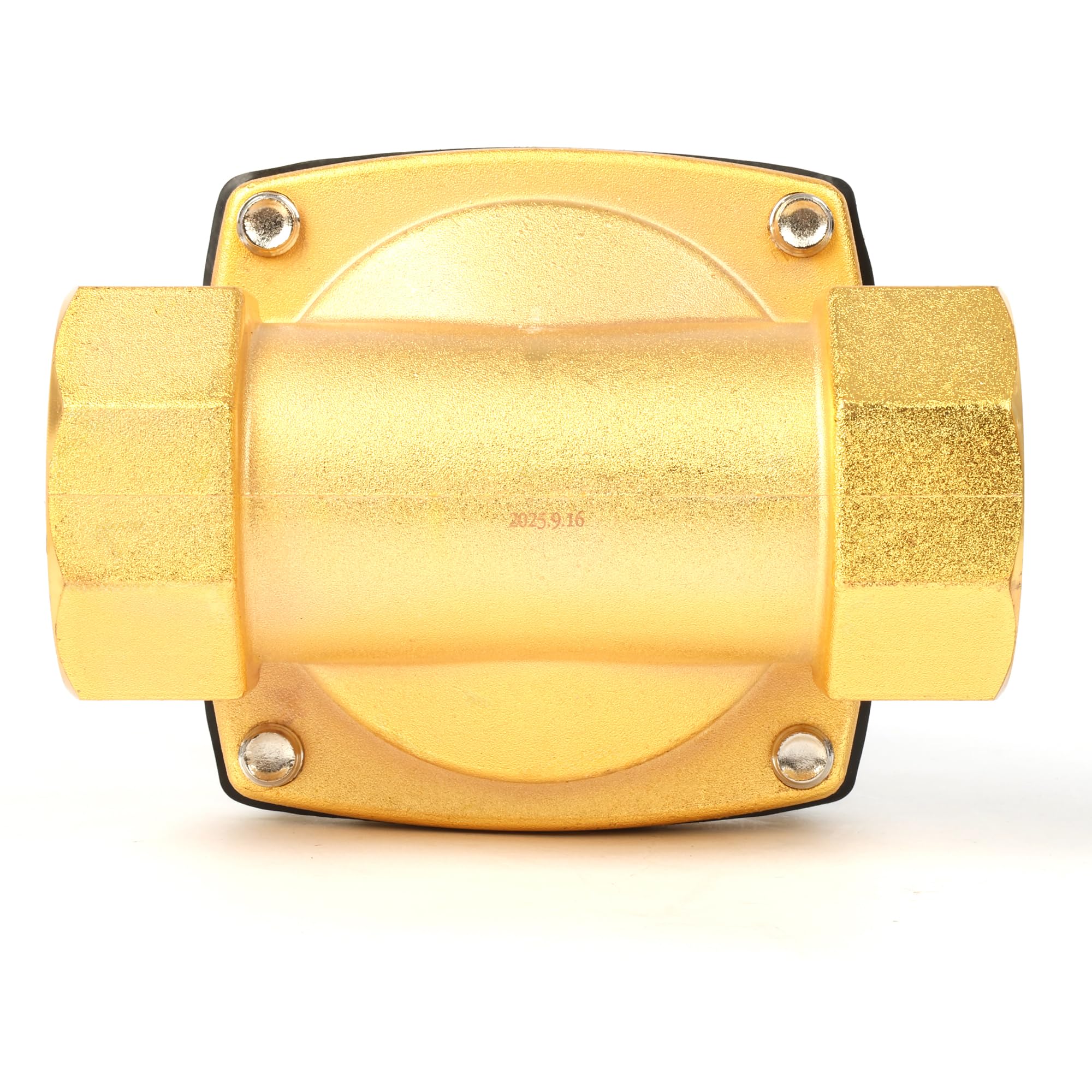 U.S. Solid Válvula solenoide – Válvula de agua eléctrica de aleación de zinc de 24 V CC de 2 pulgadas, sello NBR