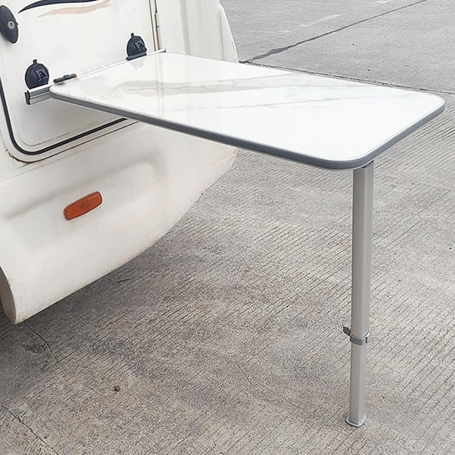 Wall RV Folding Table, Double Dining Table Removable Camping Table with 2 Water Cup Slots, for Campervans and Motorhomes