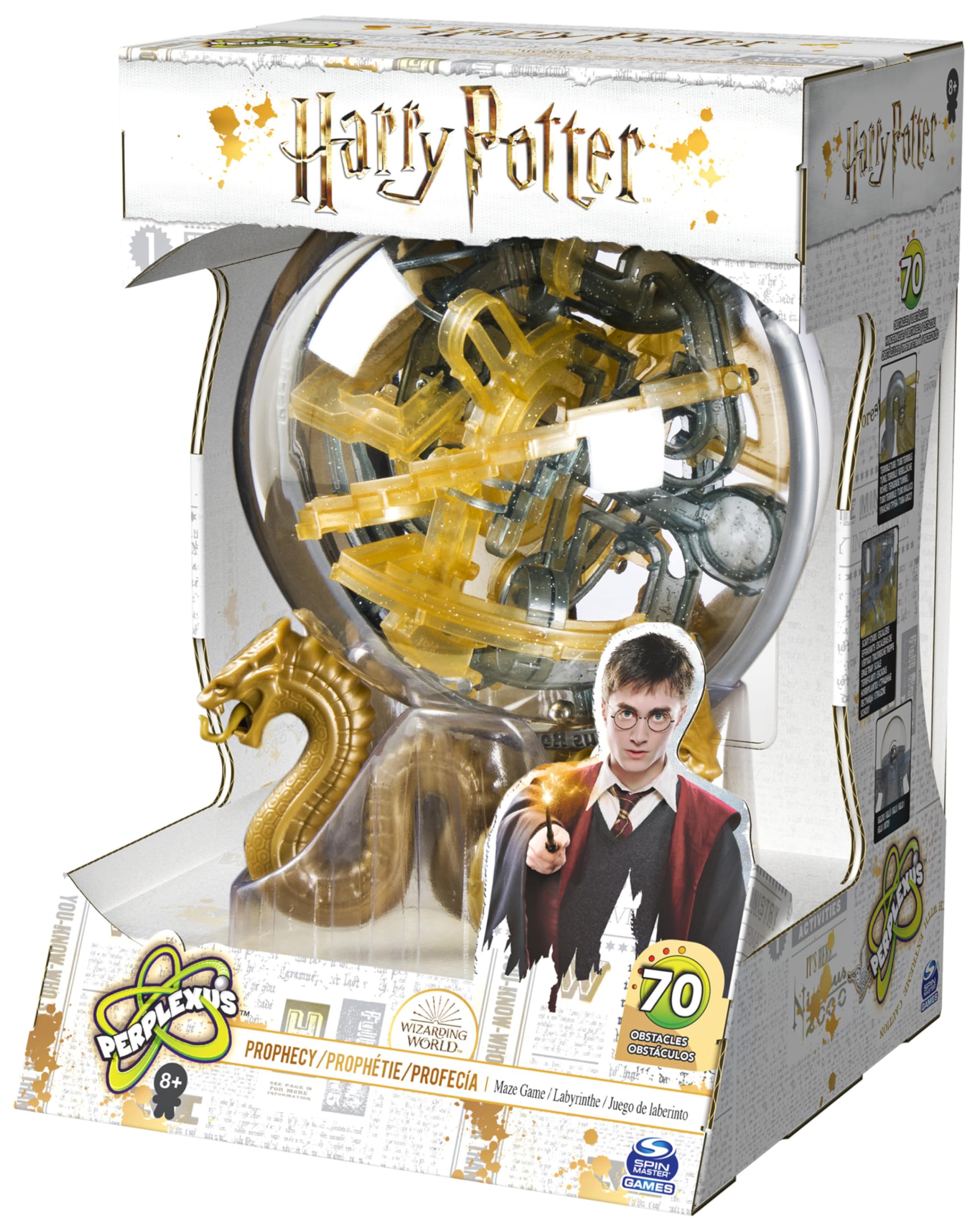 PERPLEXUS - Rompecabezas PERPLEXUS Harry Potter - Bola Laberinto 3D Perplexus Harry Potter Prophecy con 70 Obstáculos - 6060828 - Juguetes Niños 8 años +