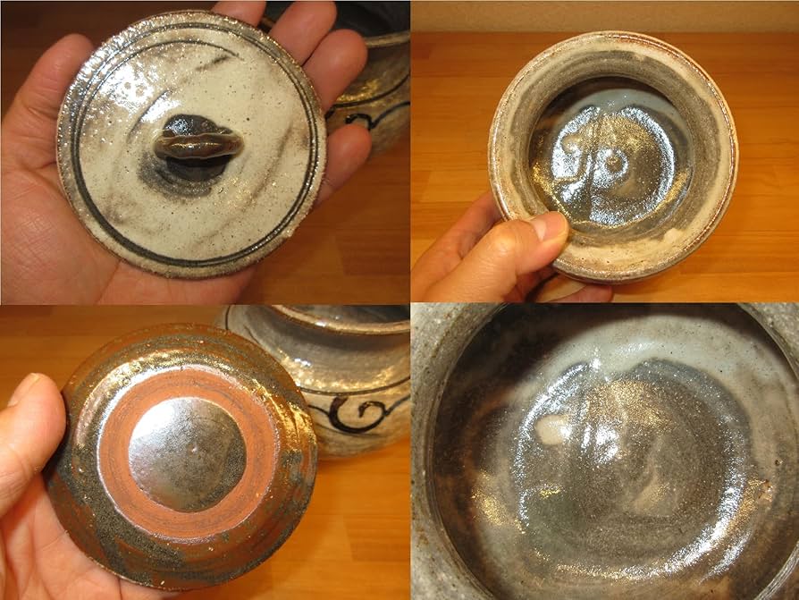 Amazon｜【逢絢亭】茶道具 水指 瀬戸焼 高麗写 加藤雄平 共箱入り 中古