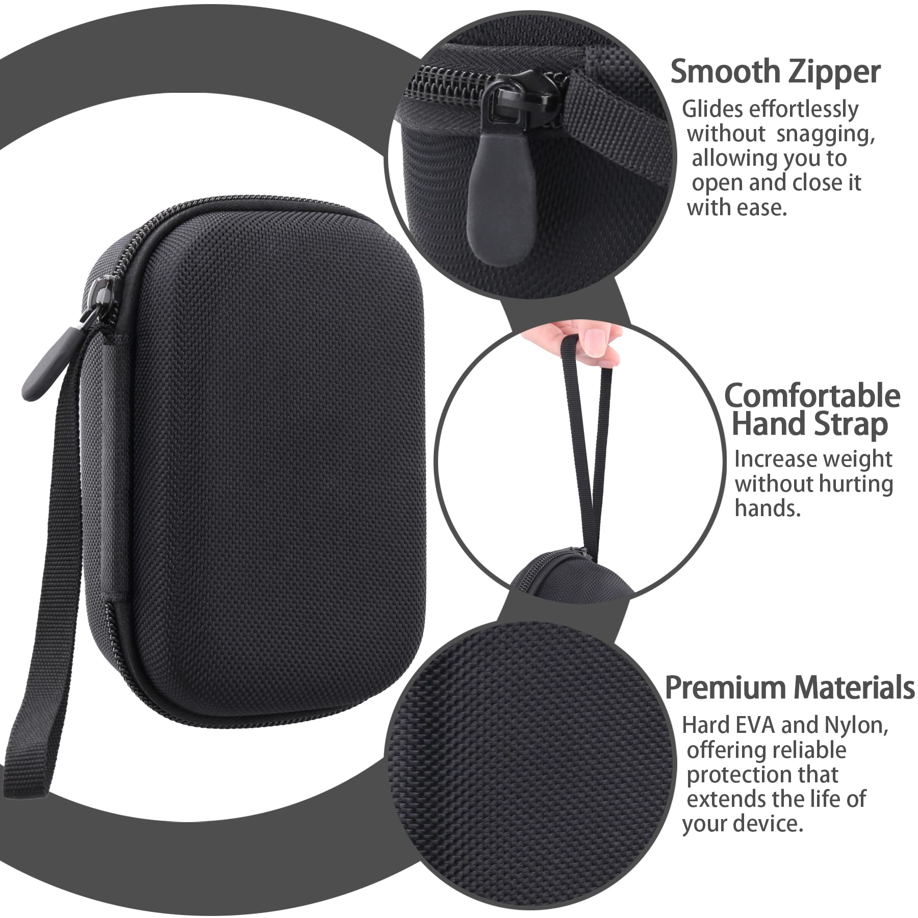 co2CREA Hard Storage Carry Travel Case for Zoom H2essential /Zoom H2n Handy Recorder(Case Only,Without Recorder) - Image 4